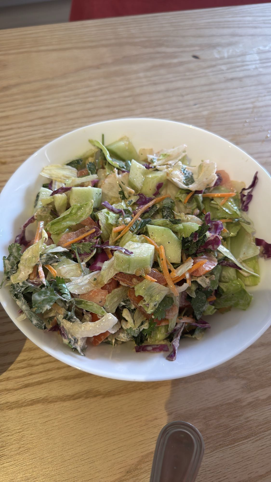 Овощной салат с мятой