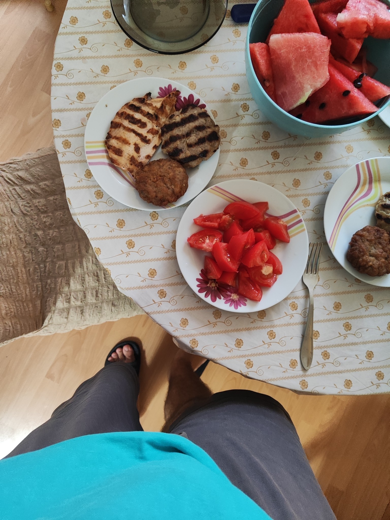 Grilled Chicken & Watermelon