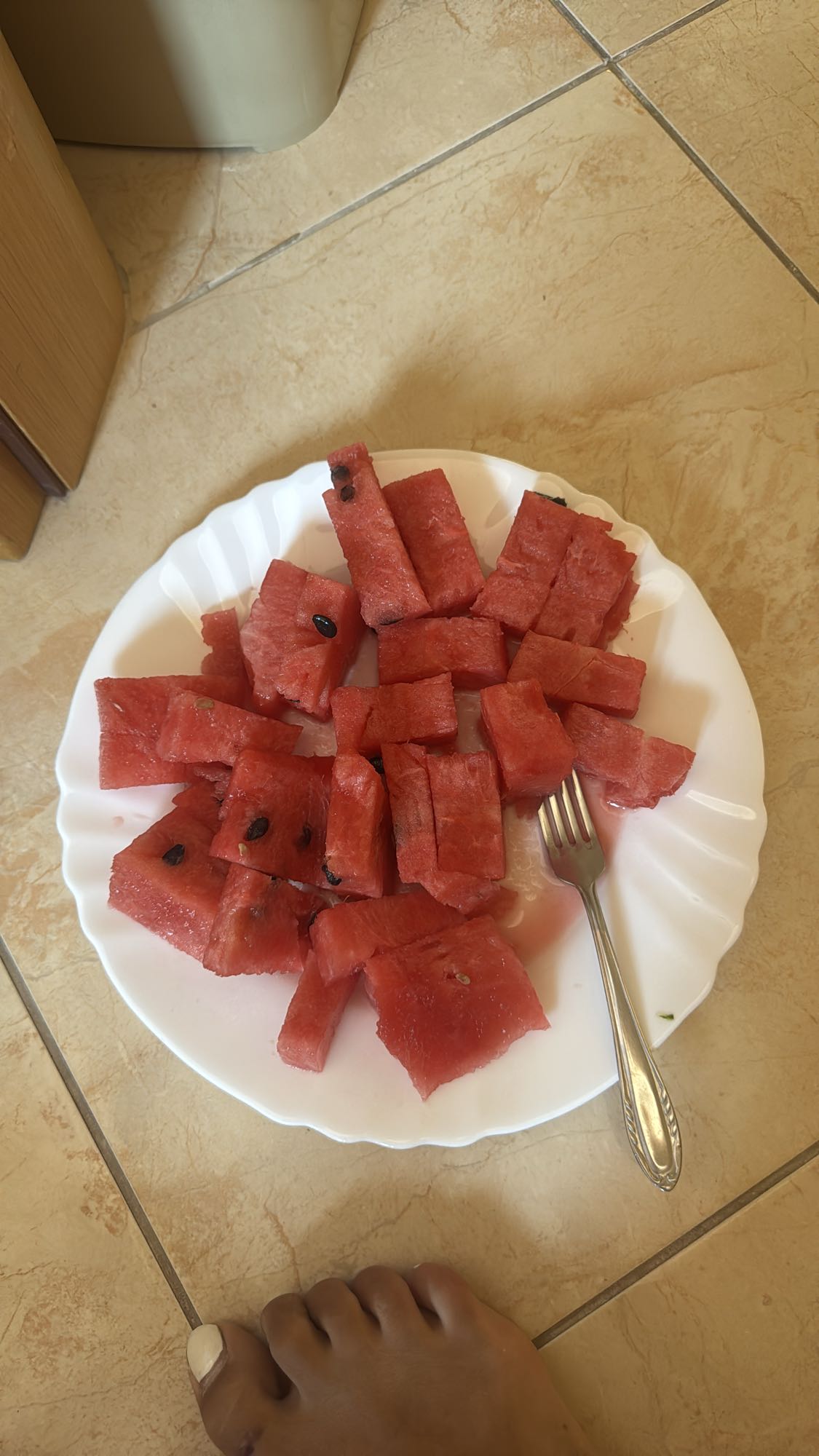 Watermelon cubes