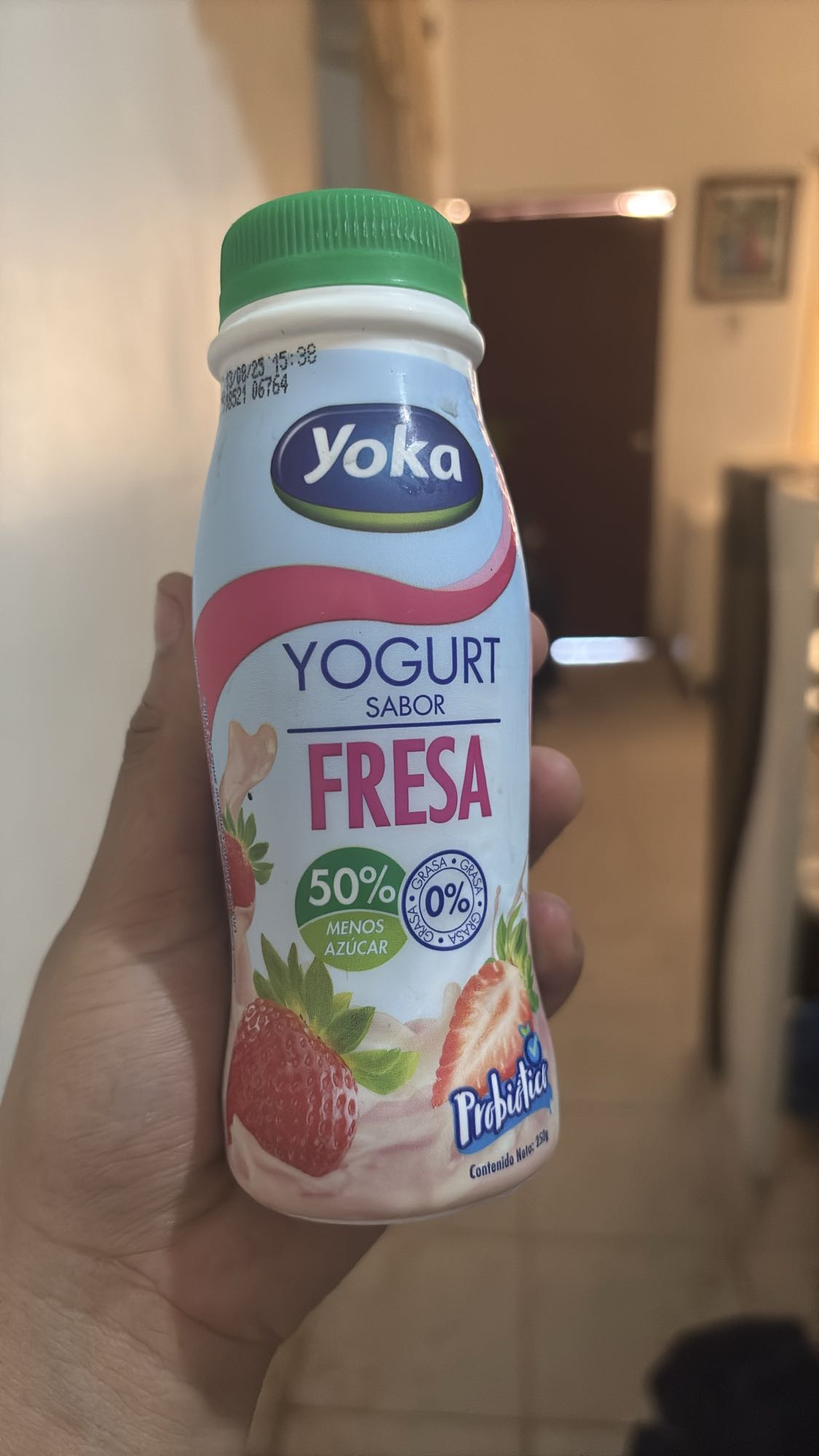 yogur de fresa bajo en grasa