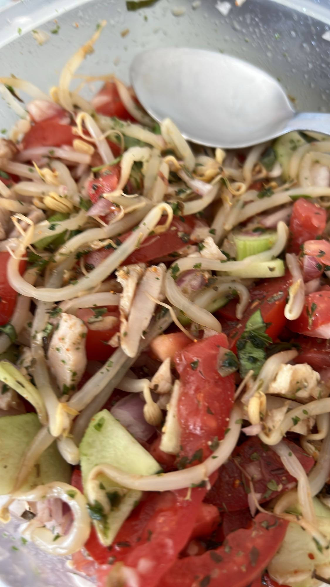 Salade croquante germes