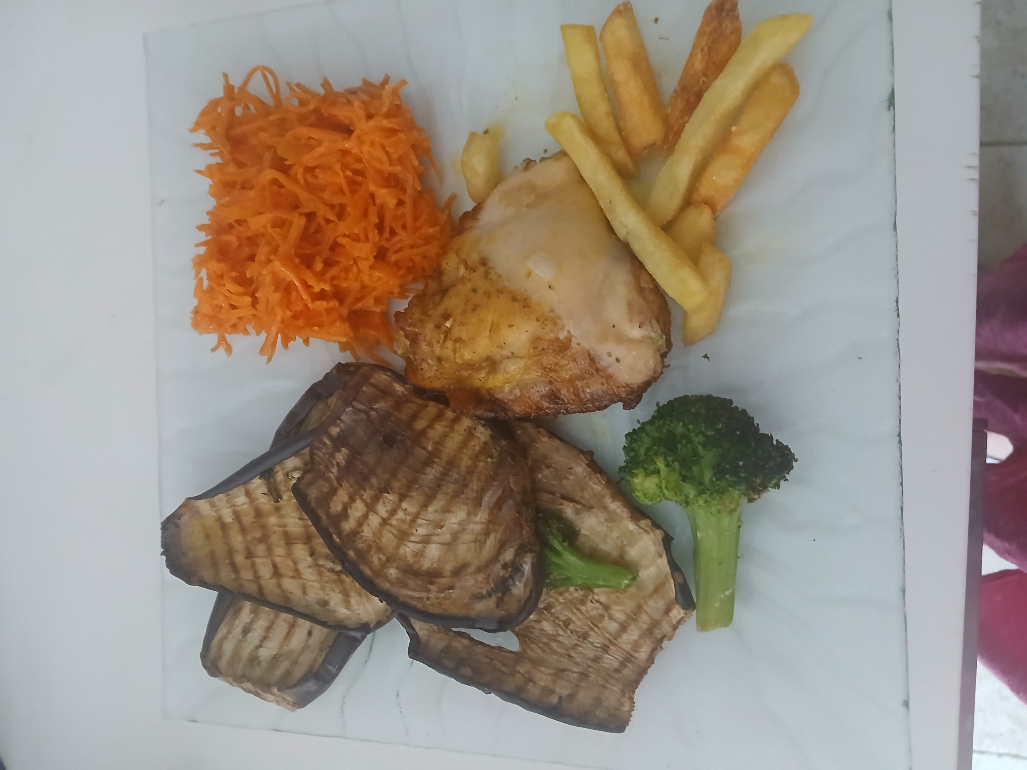 Assiette poulet légumes