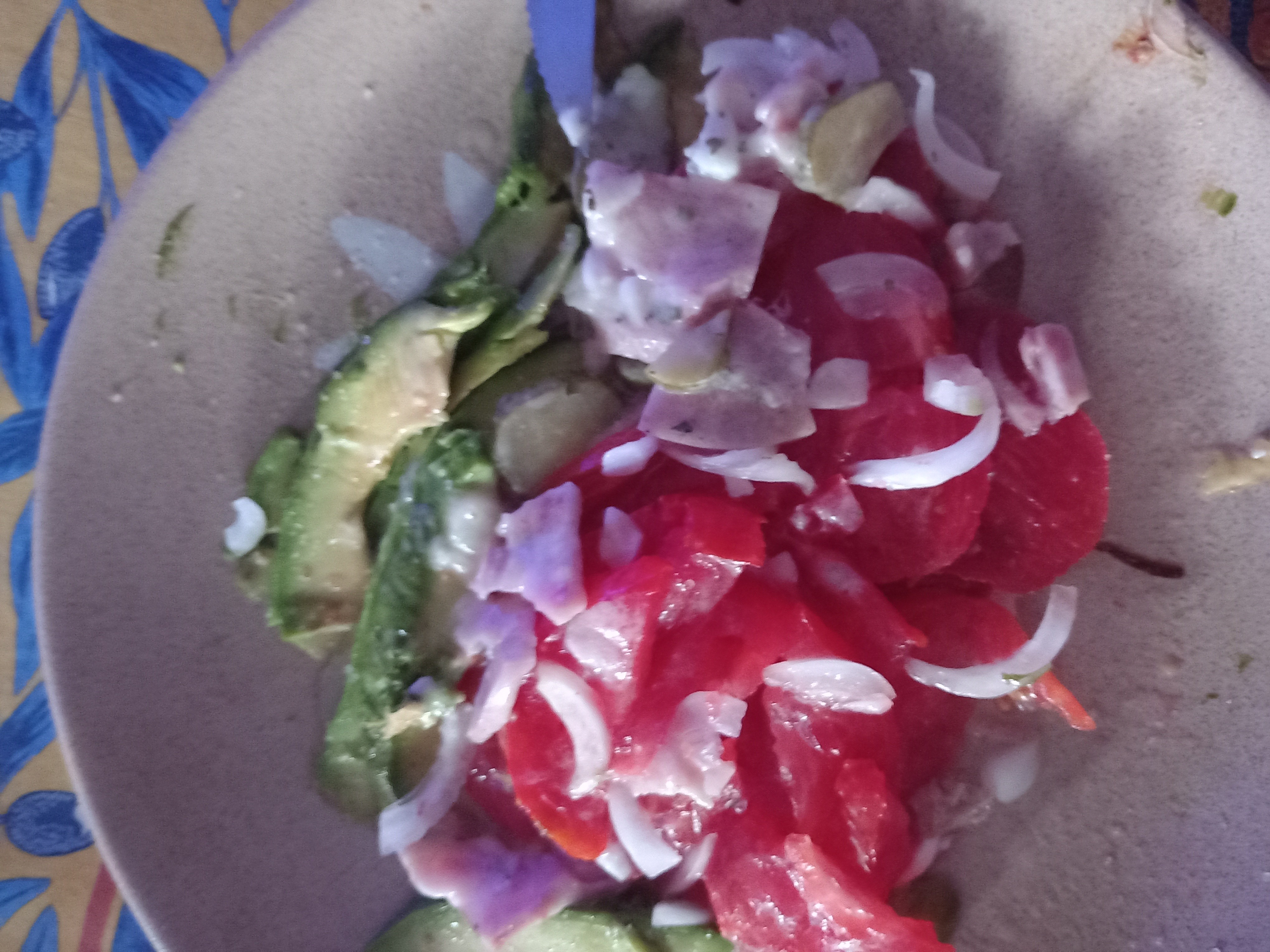 Salade avocat betterave