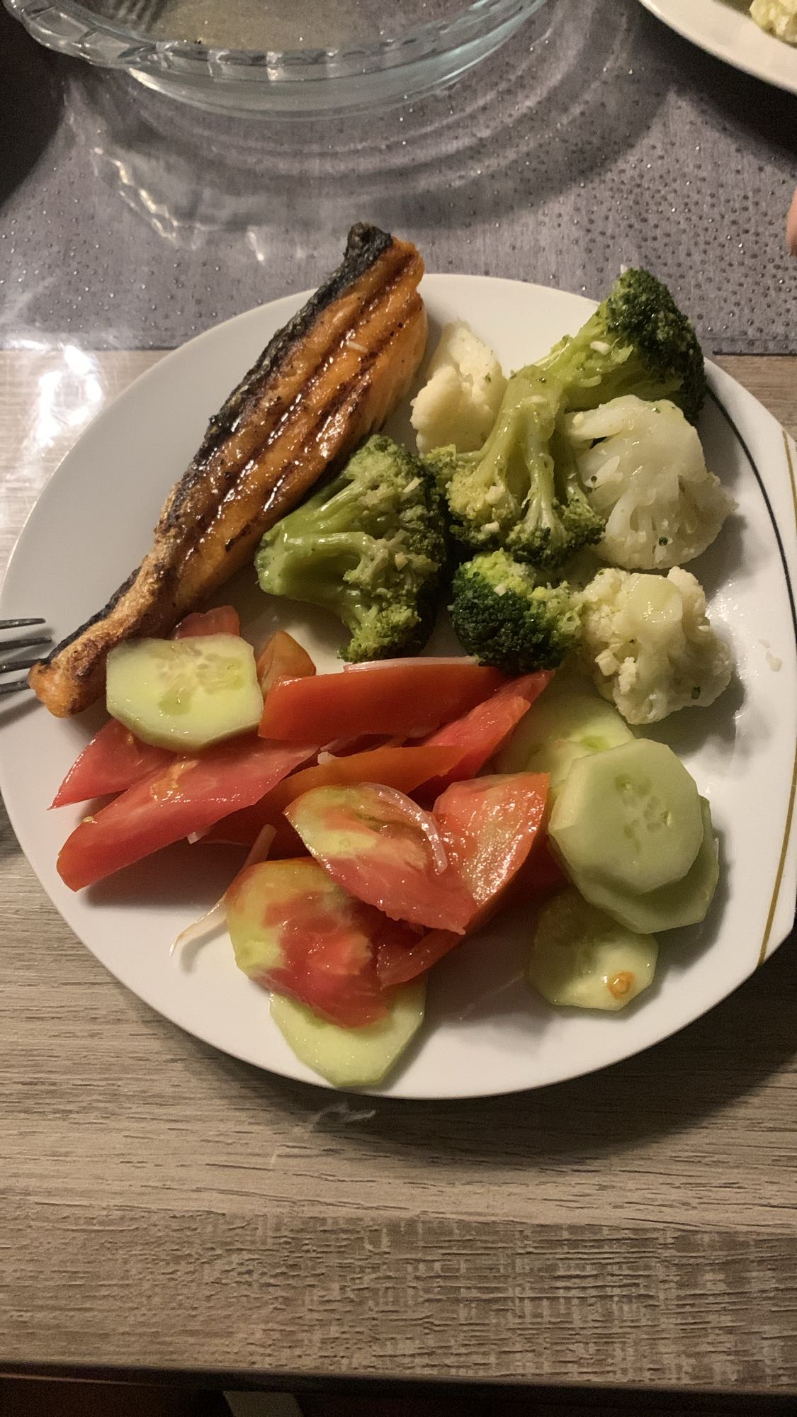 Saumon et légumes vapeur