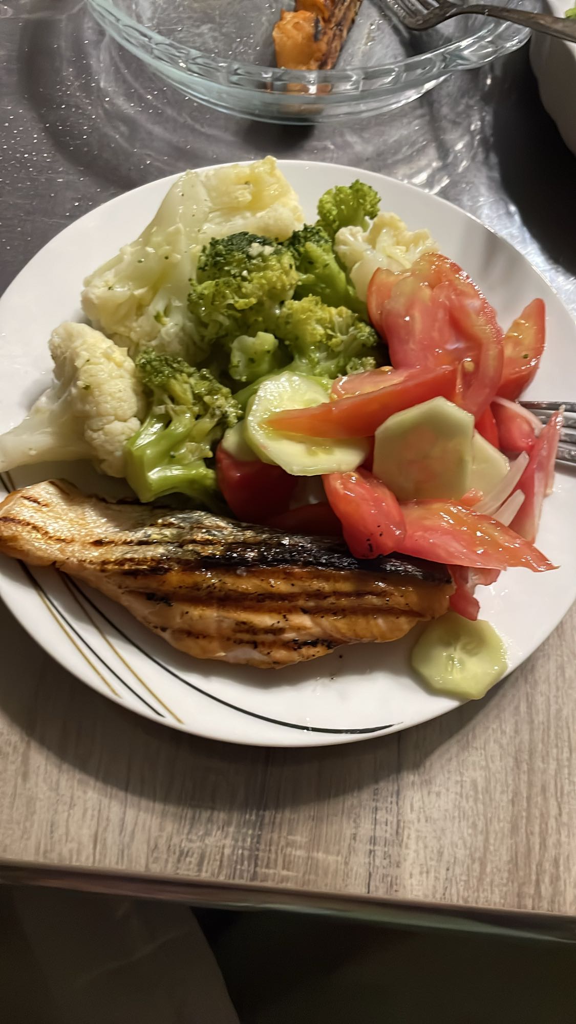 Saumon et légumes vapeur