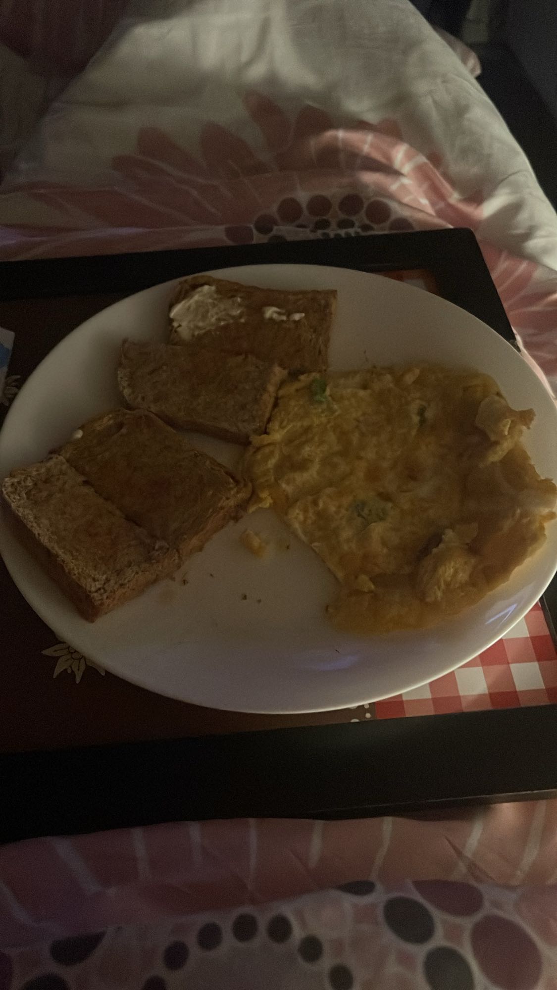 Toast met omelet