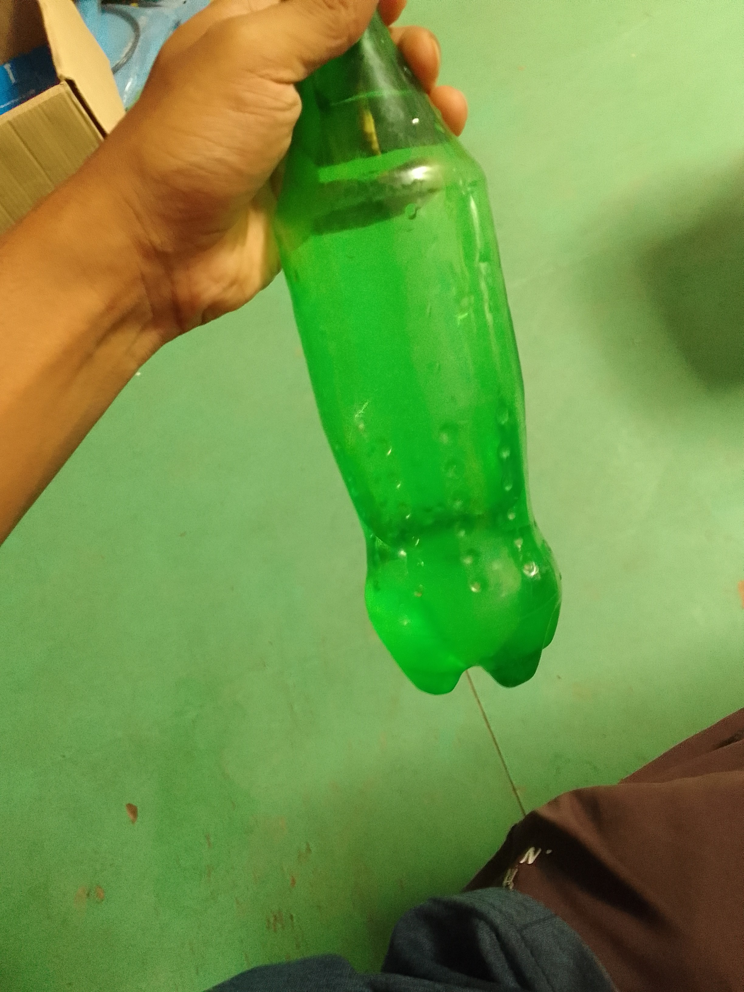 Lemon-lime soda bottle