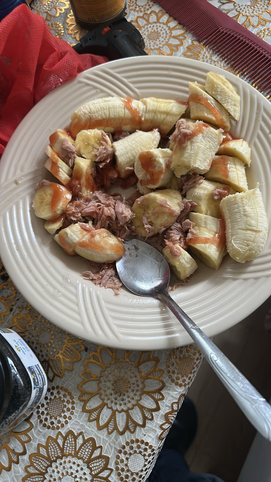 Banana Tuna Ketchup Bowl