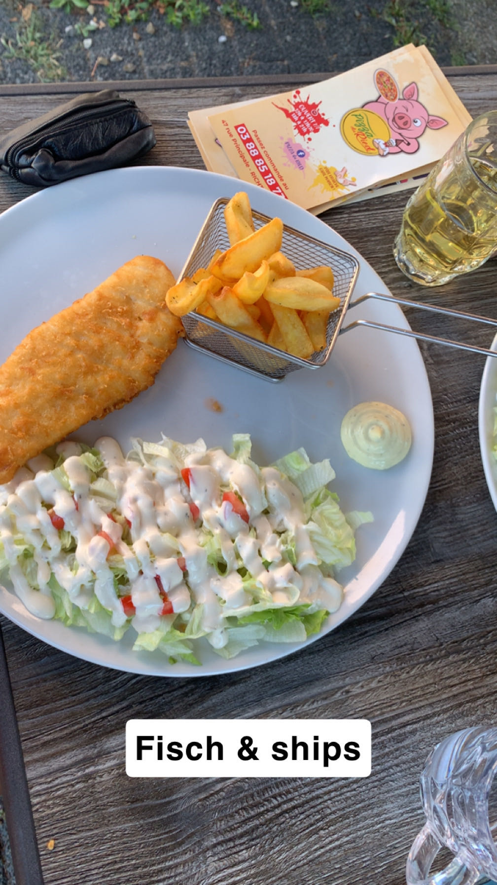 Poisson pané et frites