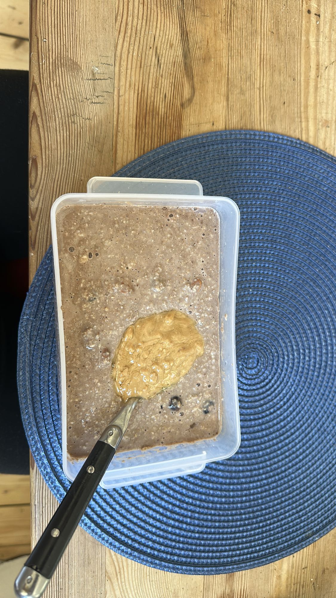 Chokladgröt med jordnötssmör