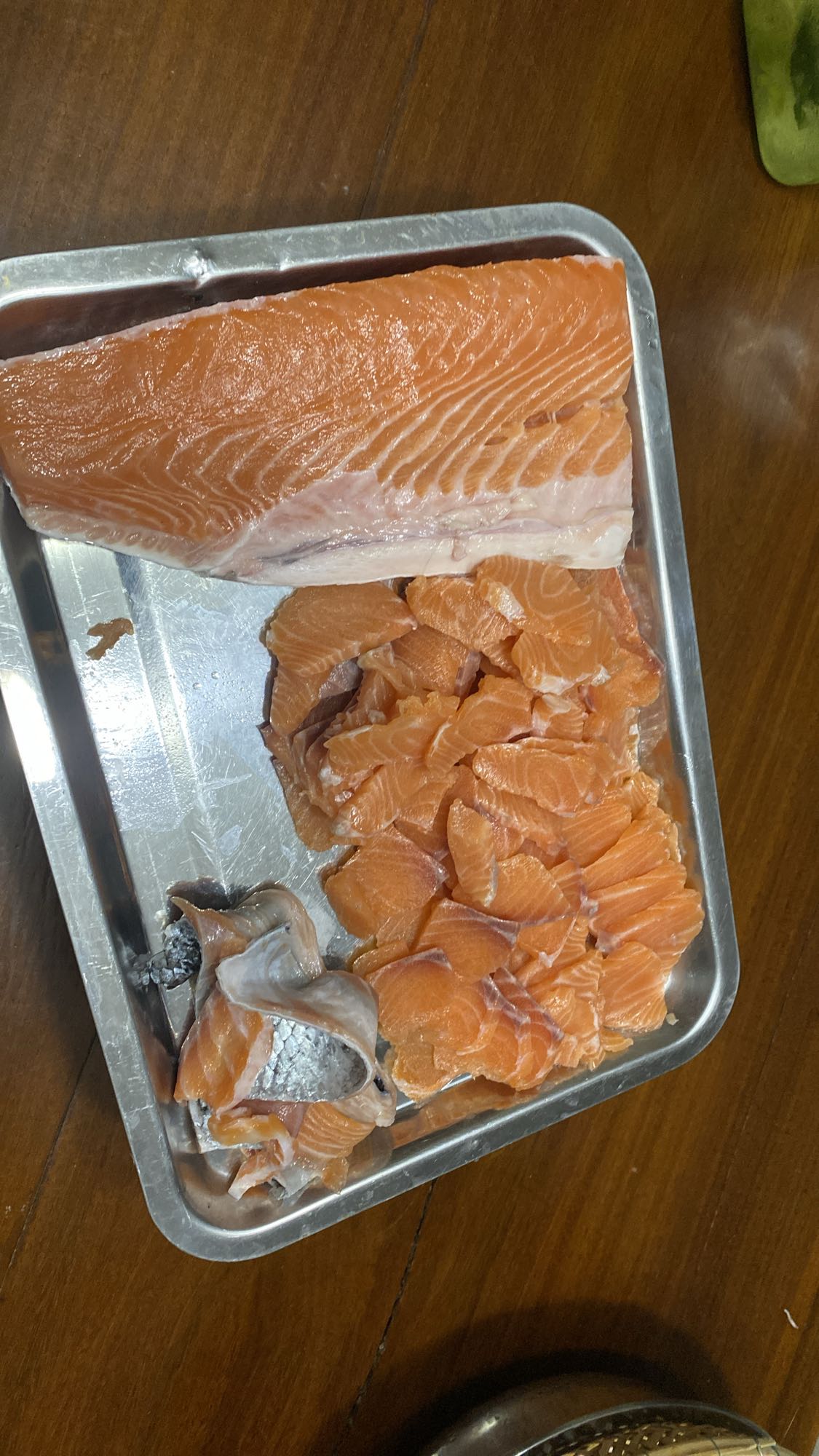 Raw Salmon Prep