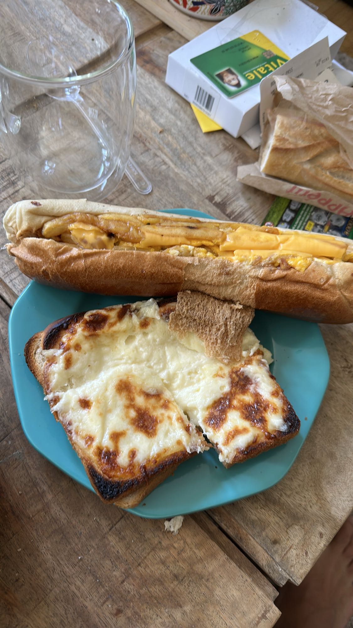Croque-monsieur et sandwich