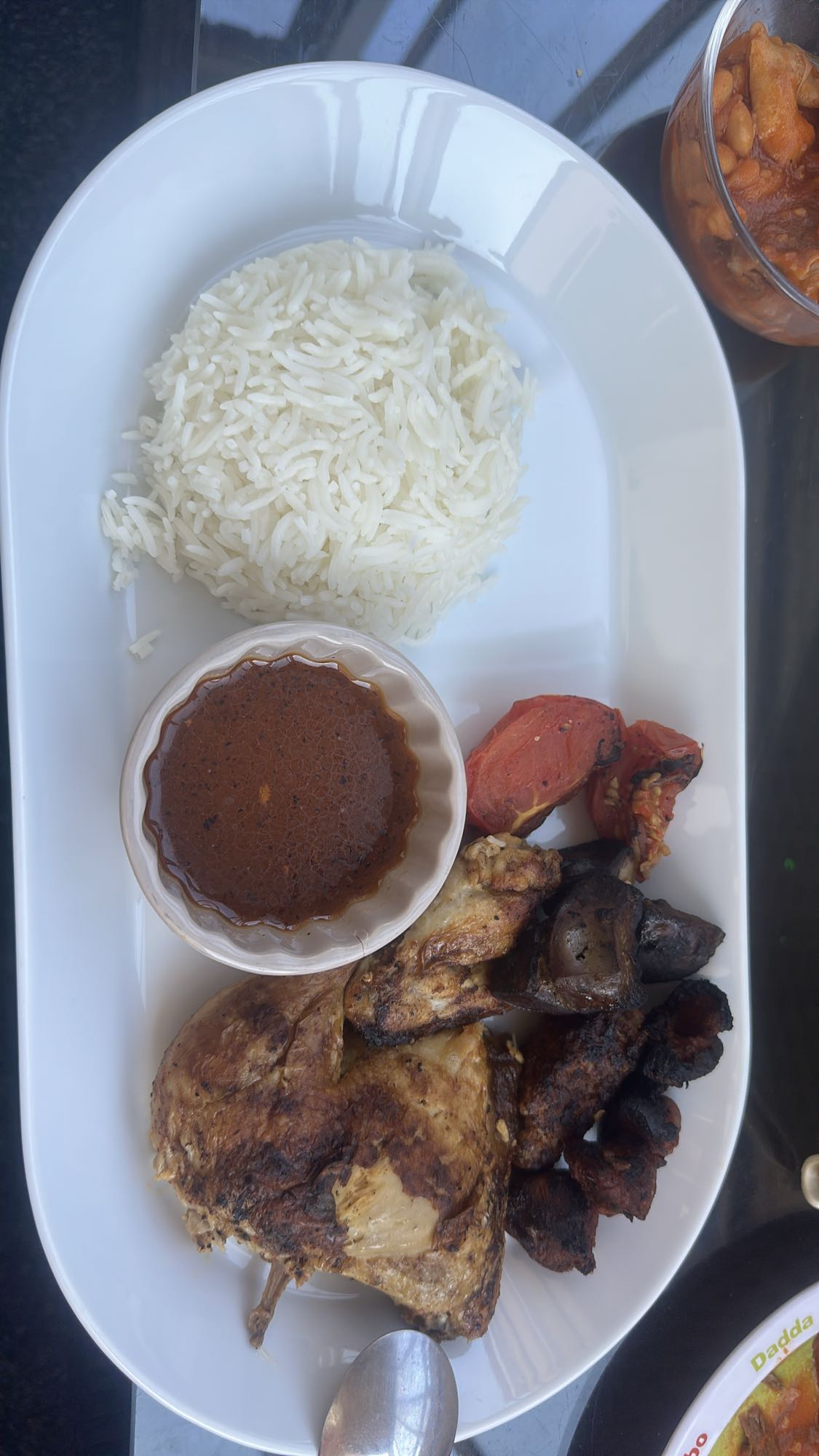 Grillad kyckling med ris