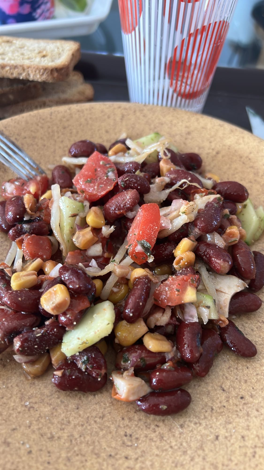 Salade de haricots rouges
