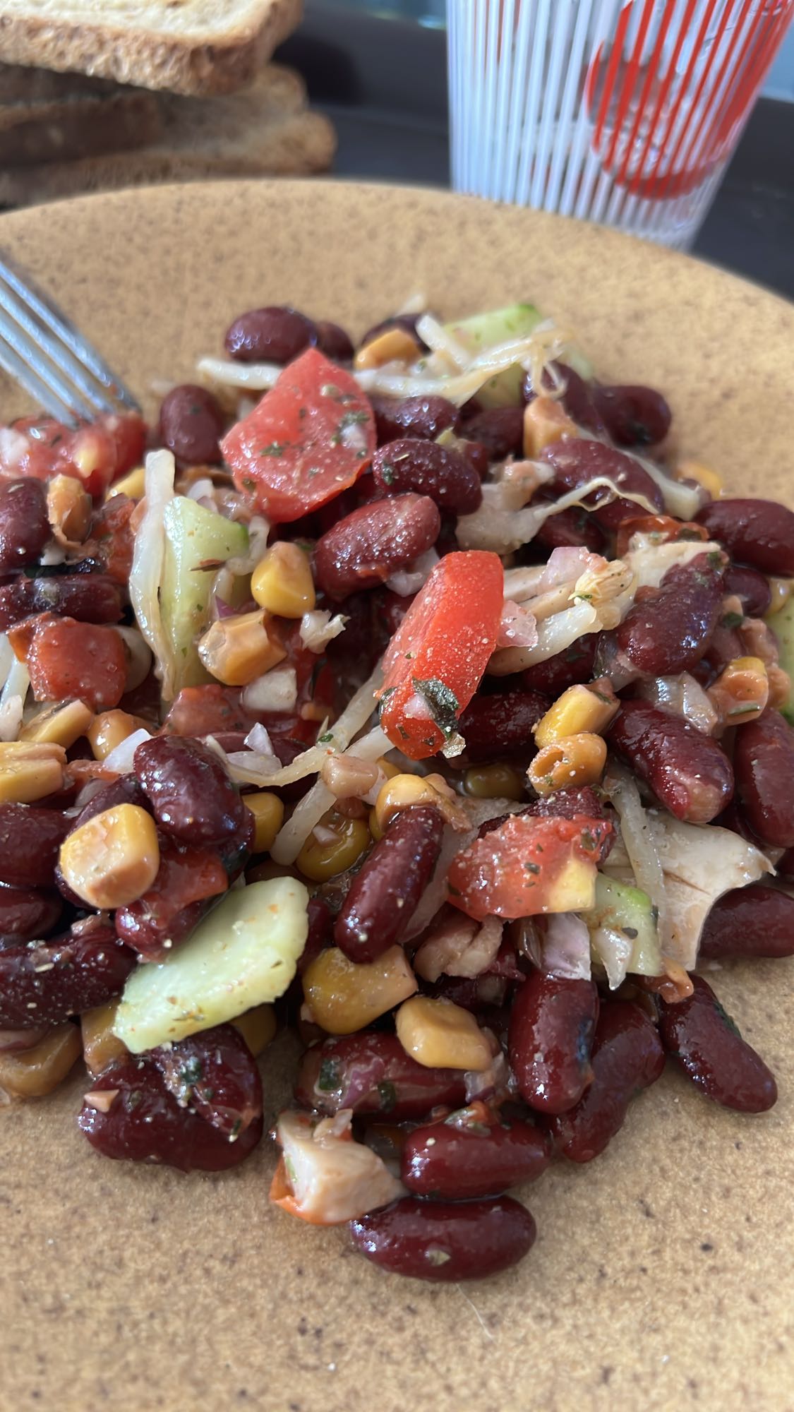 Salade de haricots rouges