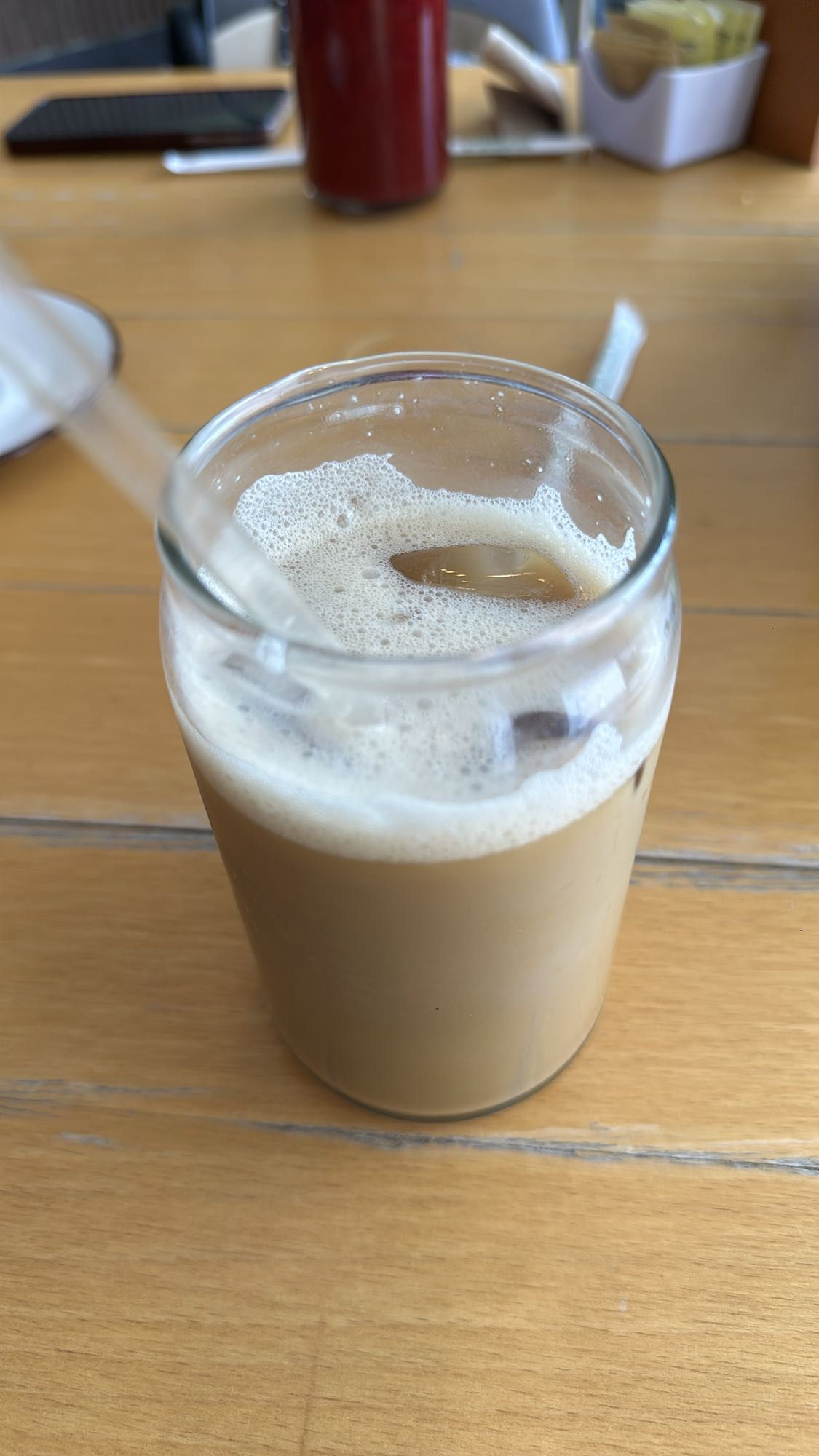 café con leche frío