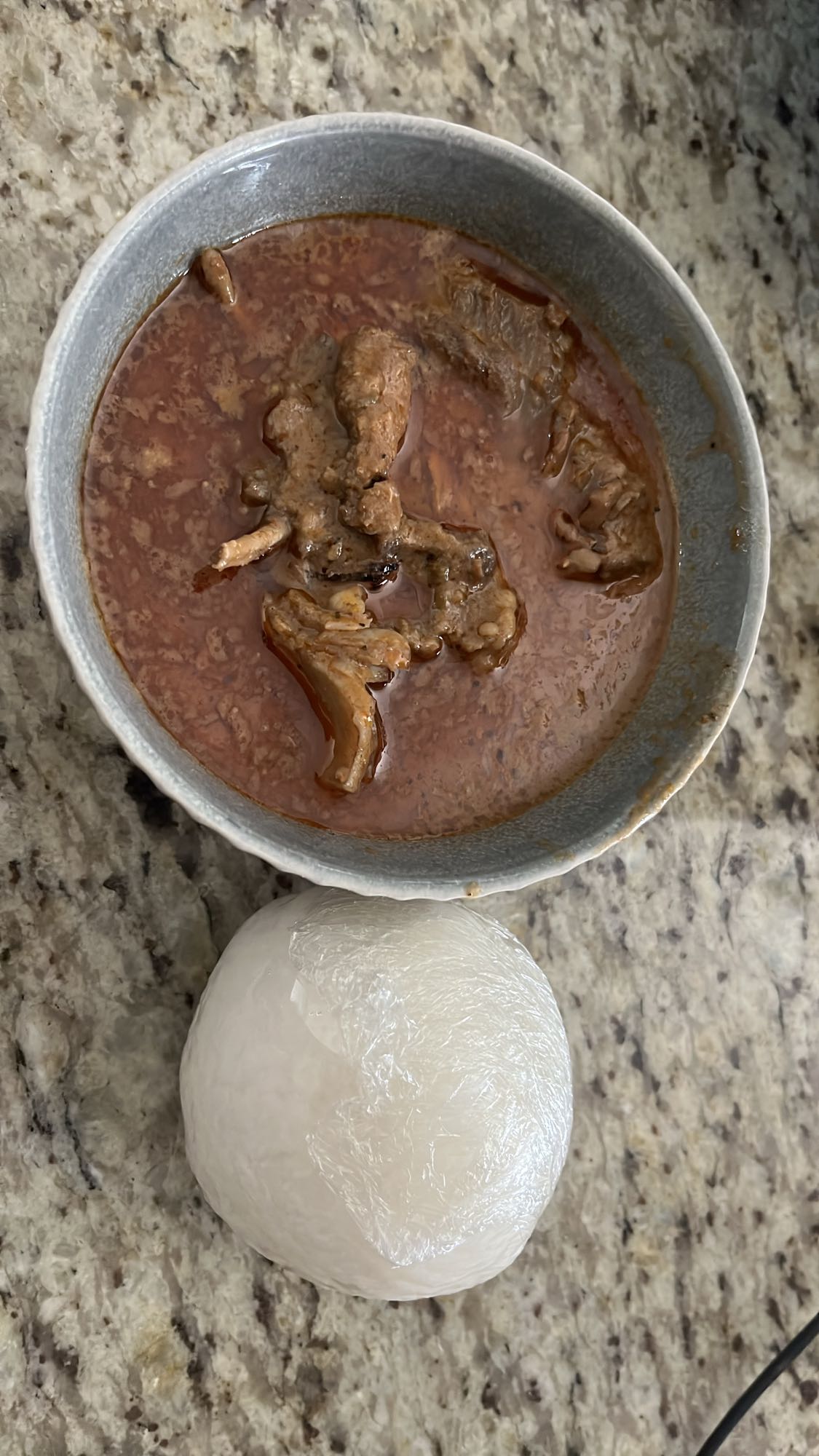 Goat Meat Soup with Fufu