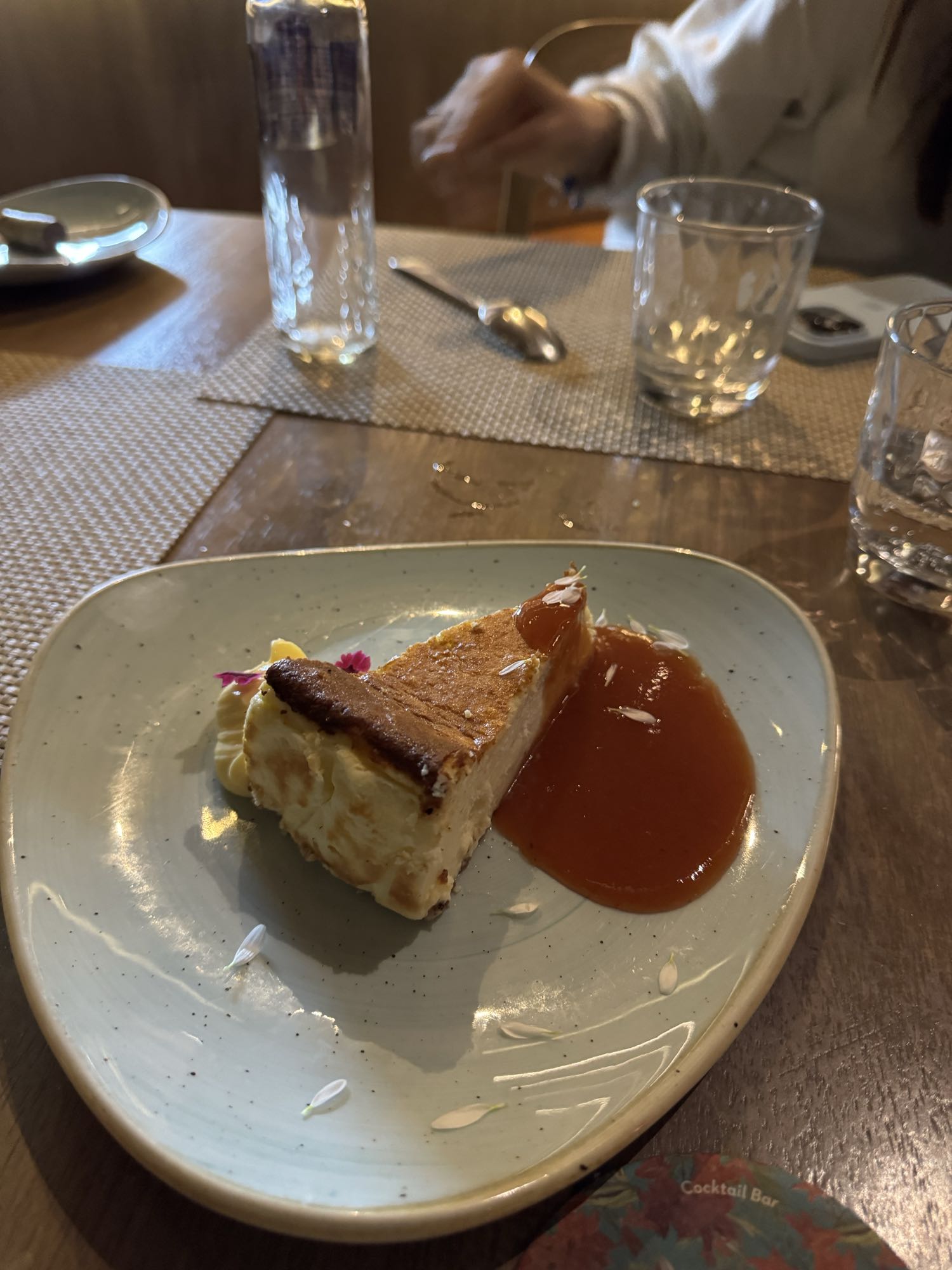 Tarta de queso con guayaba