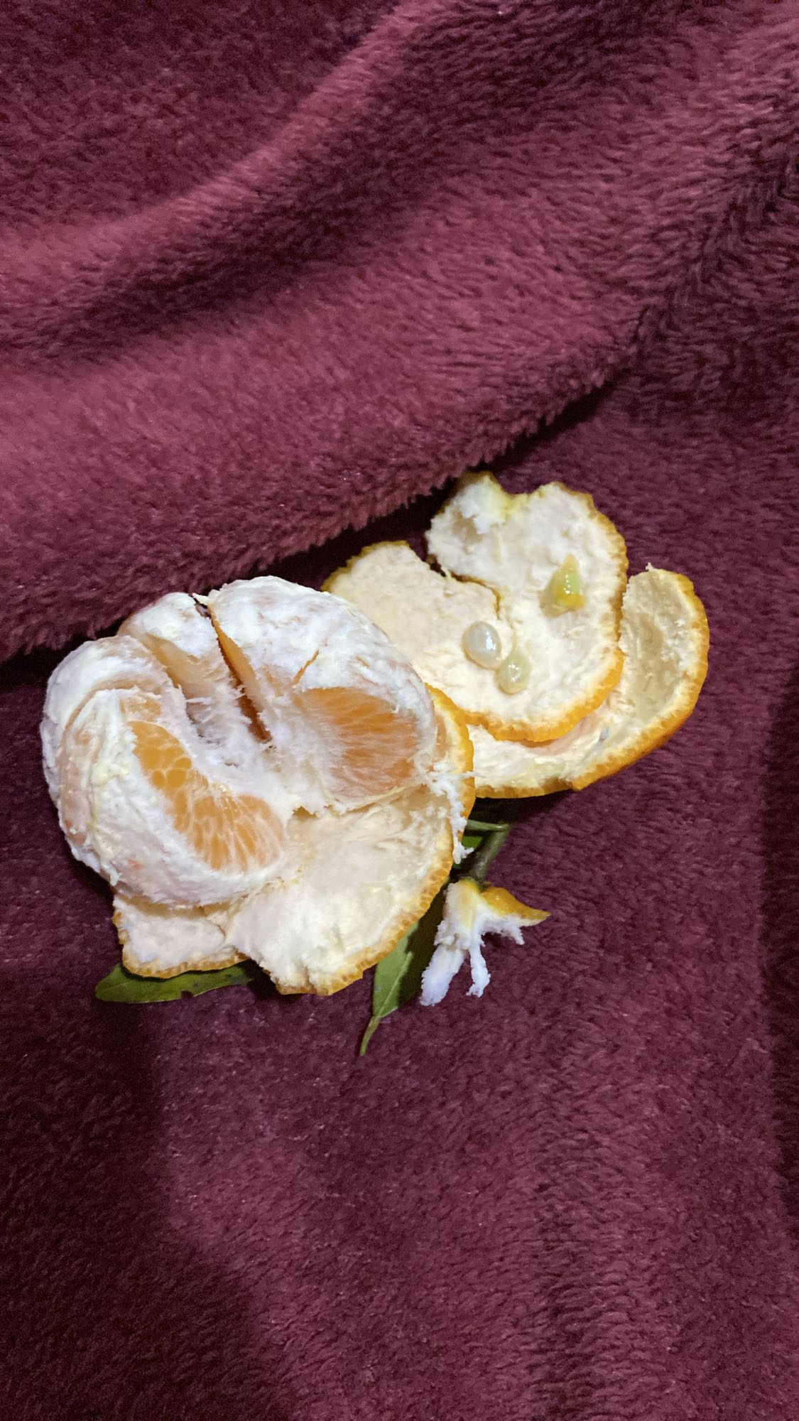 Tangerina descascada