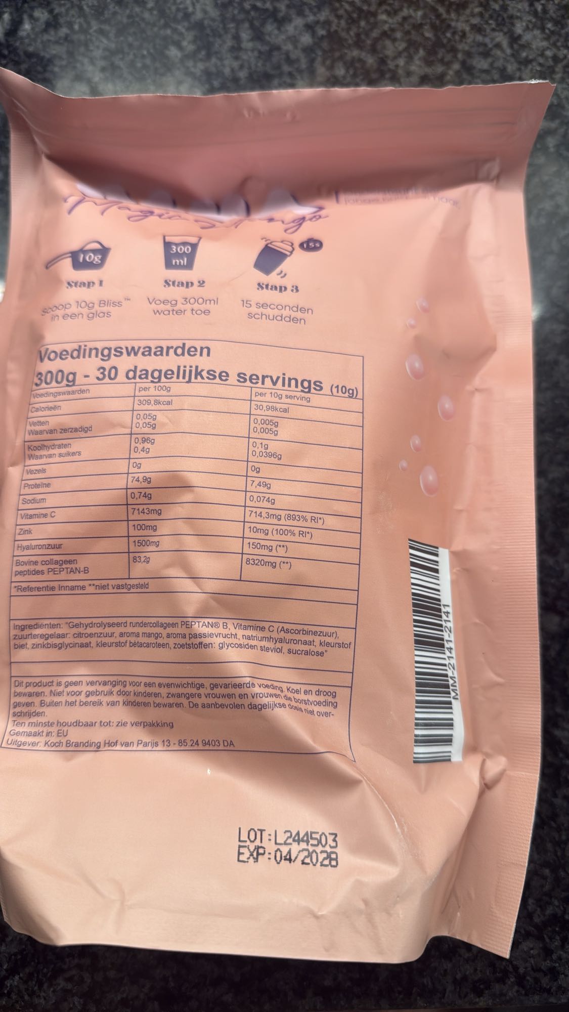 Collageen poeder mango