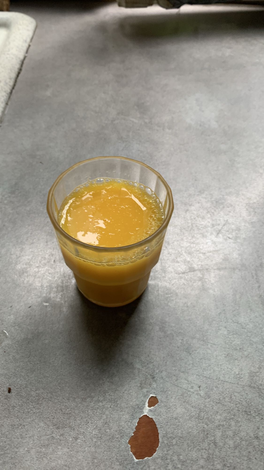 Jus d'orange frais