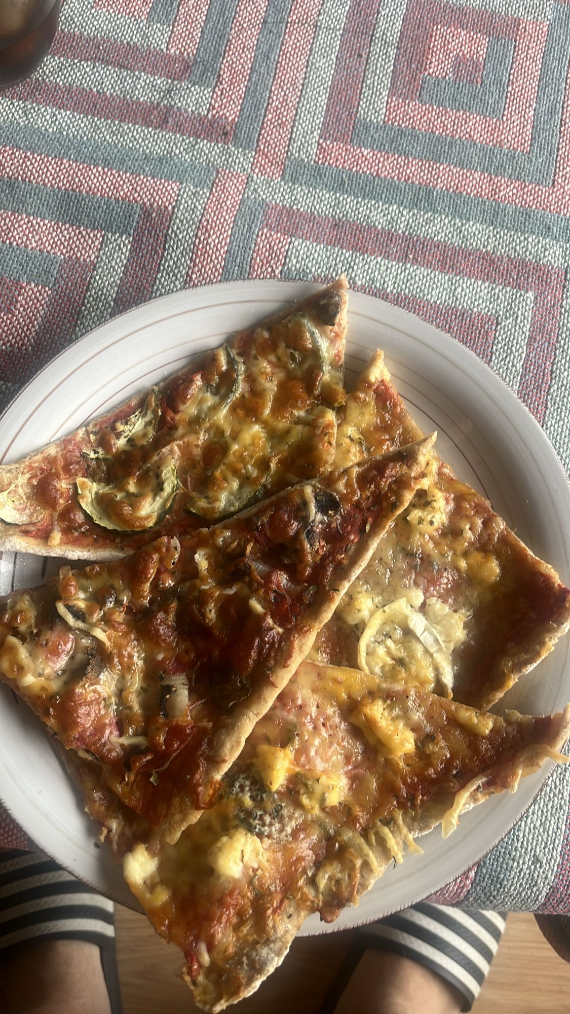 Pizza casera vegetal