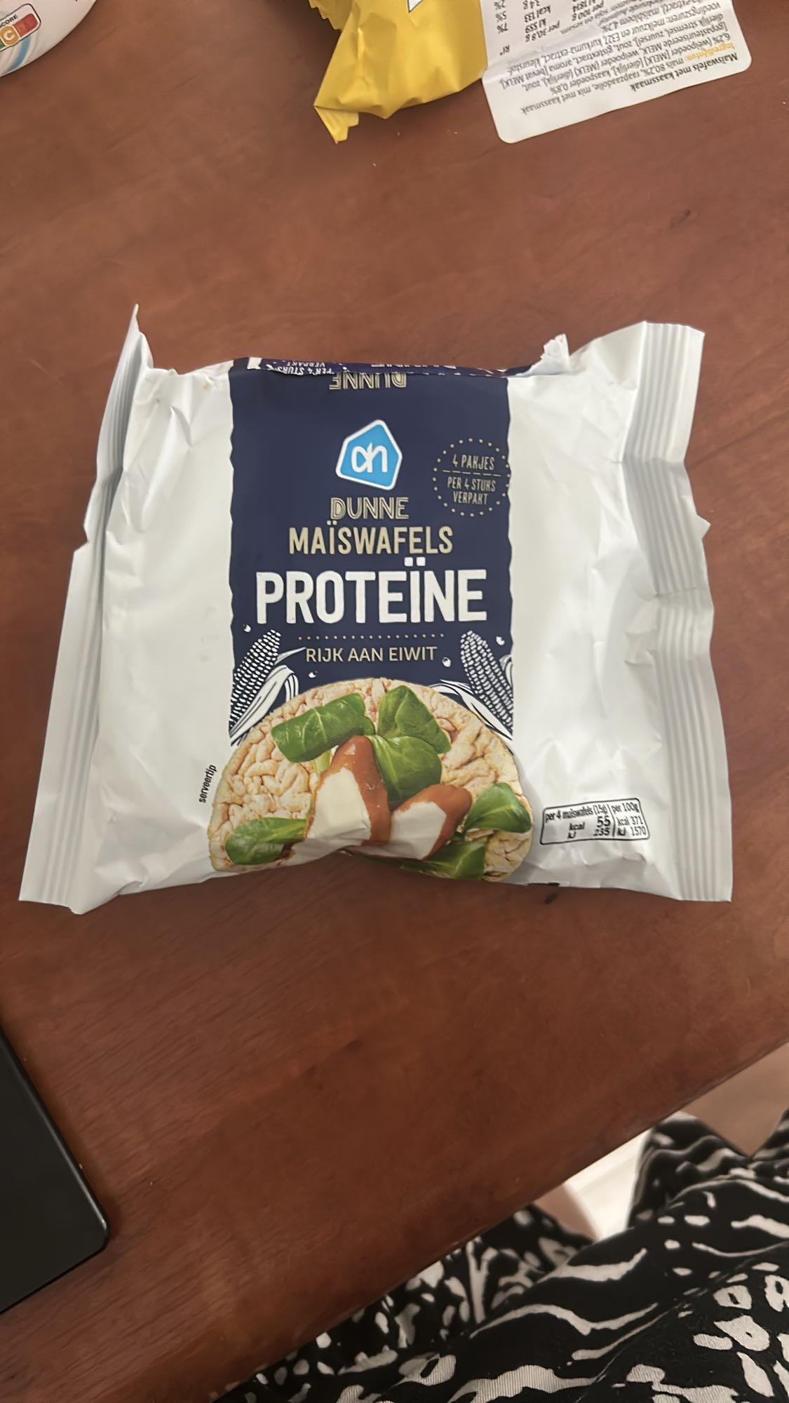 Maiswafels proteïne