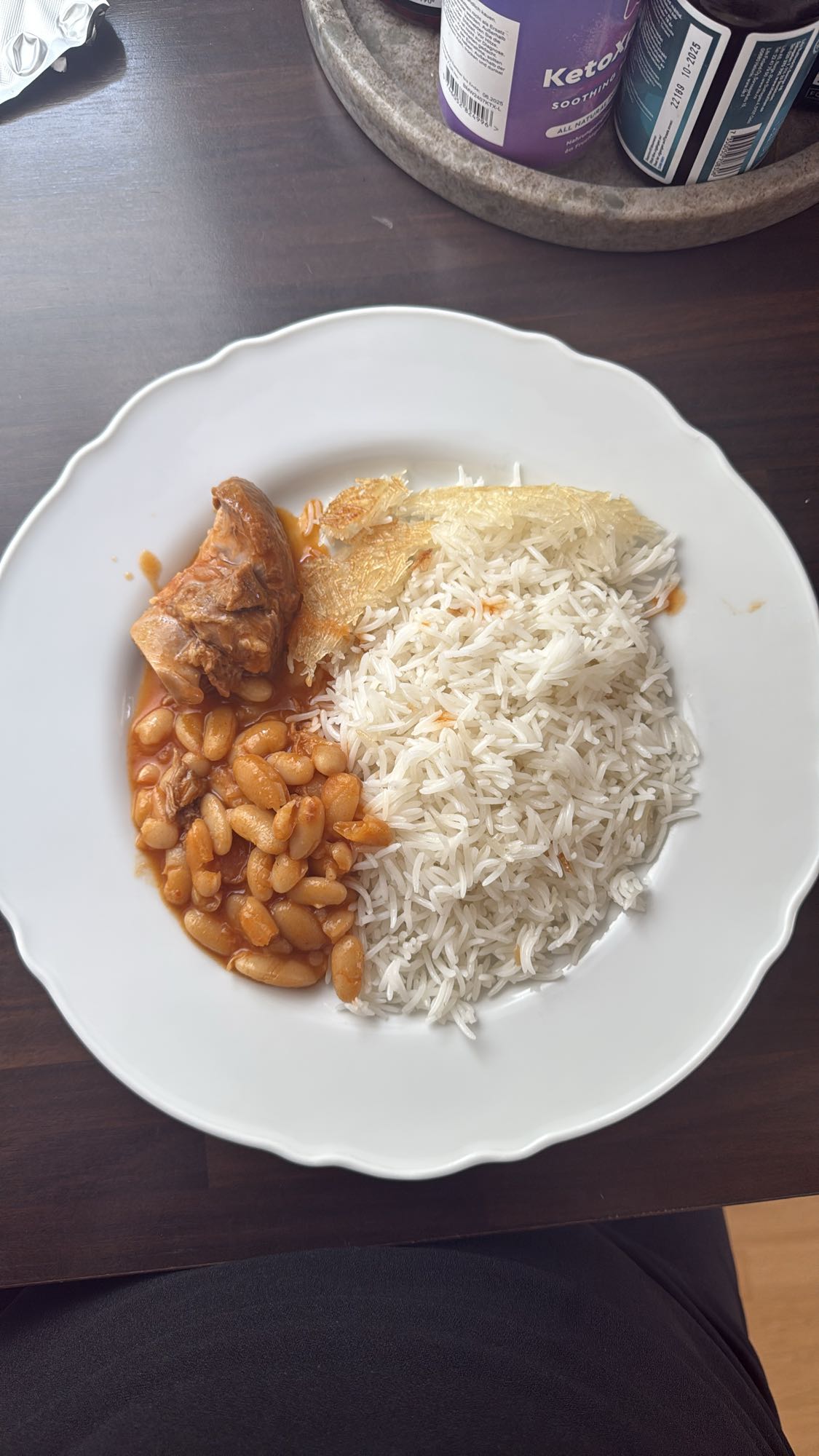 Ris med bönor och kyckling