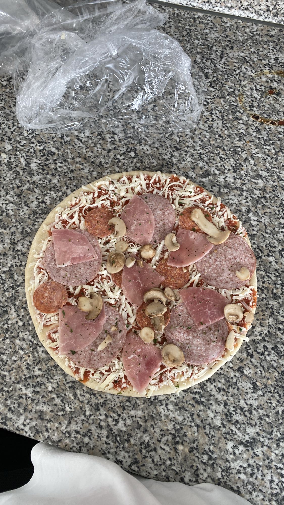 Meat & Mushroom Pizza