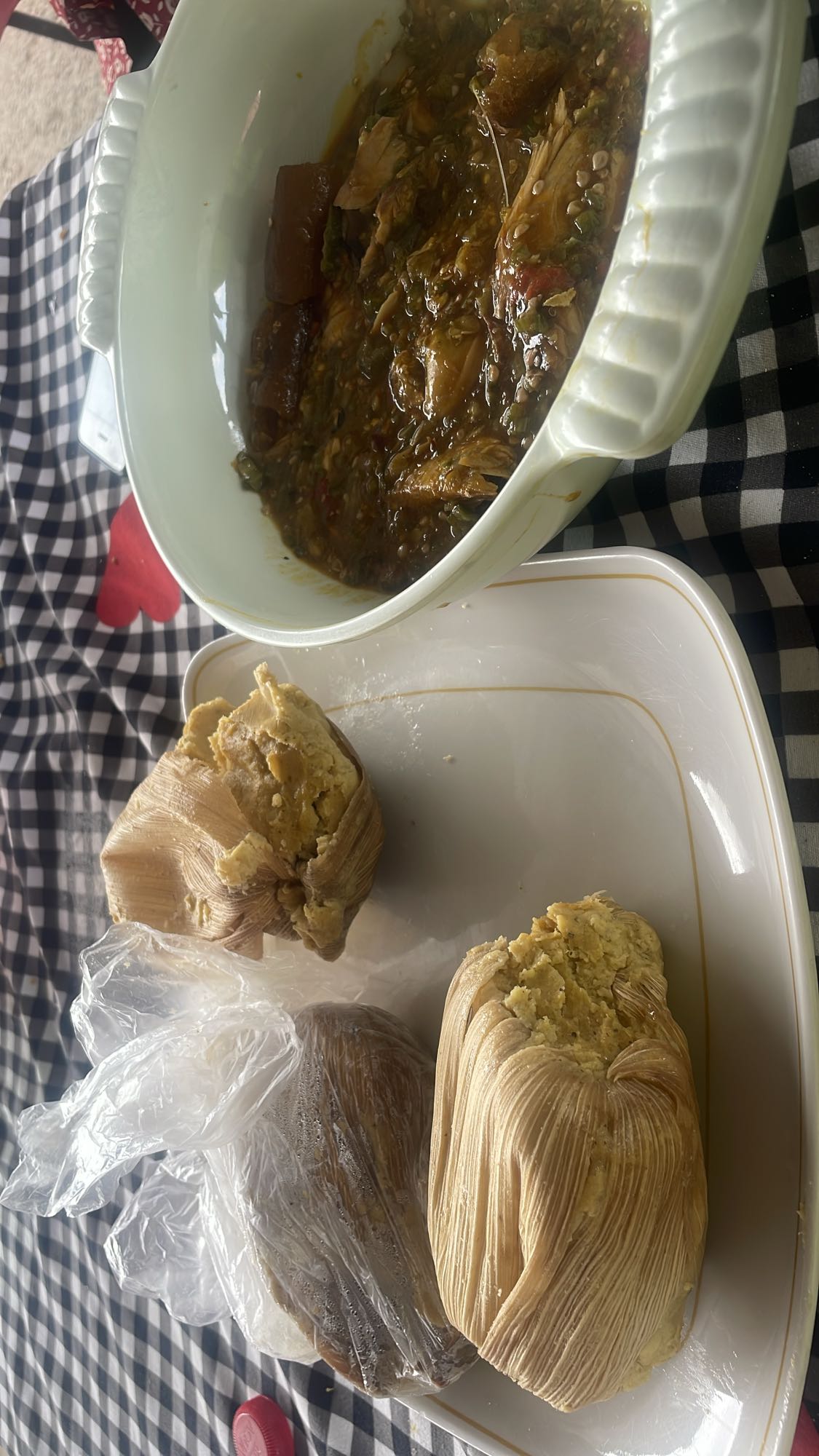 Moi Moi and Okra Soup