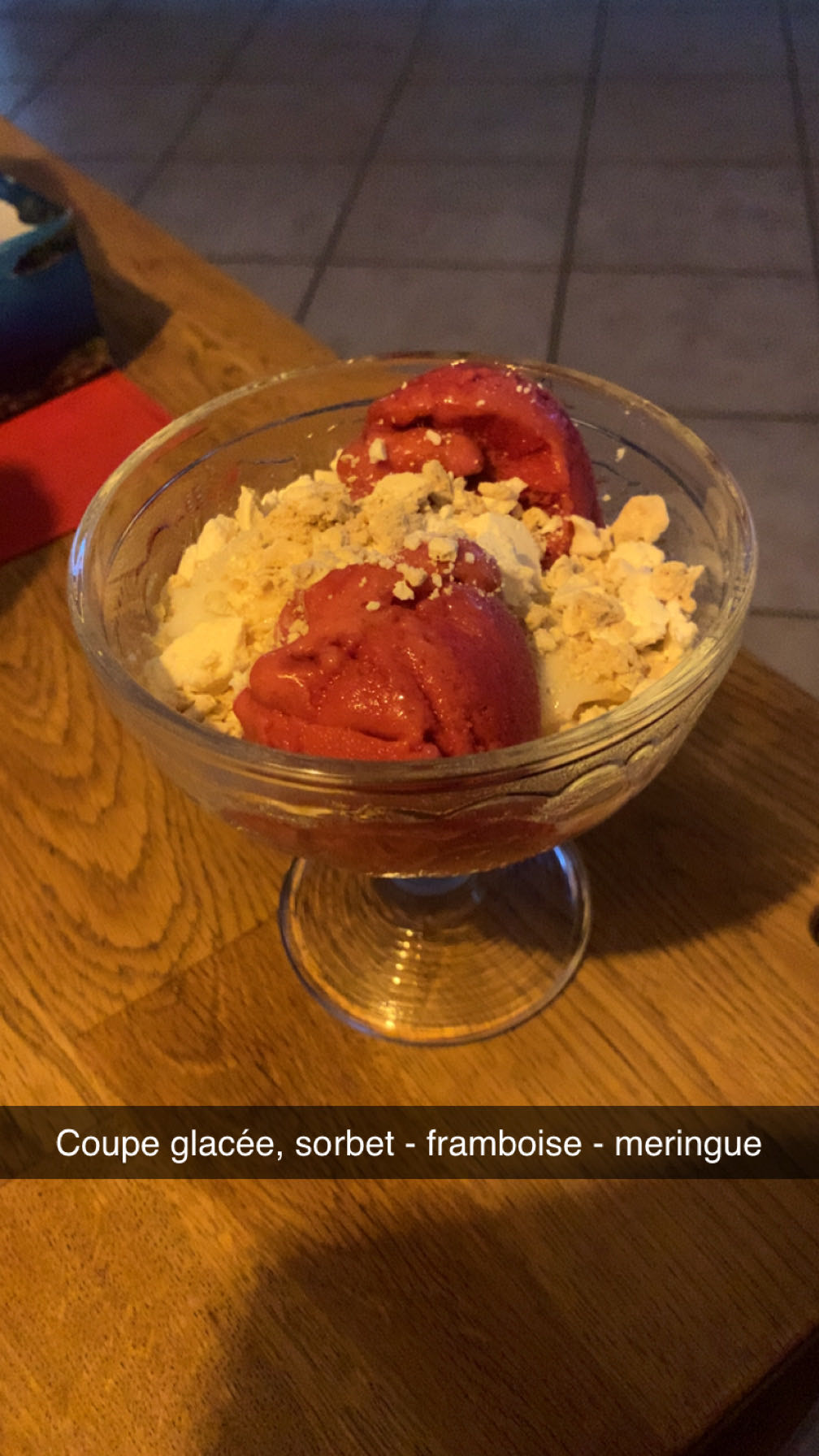 Coupe sorbet framboise
