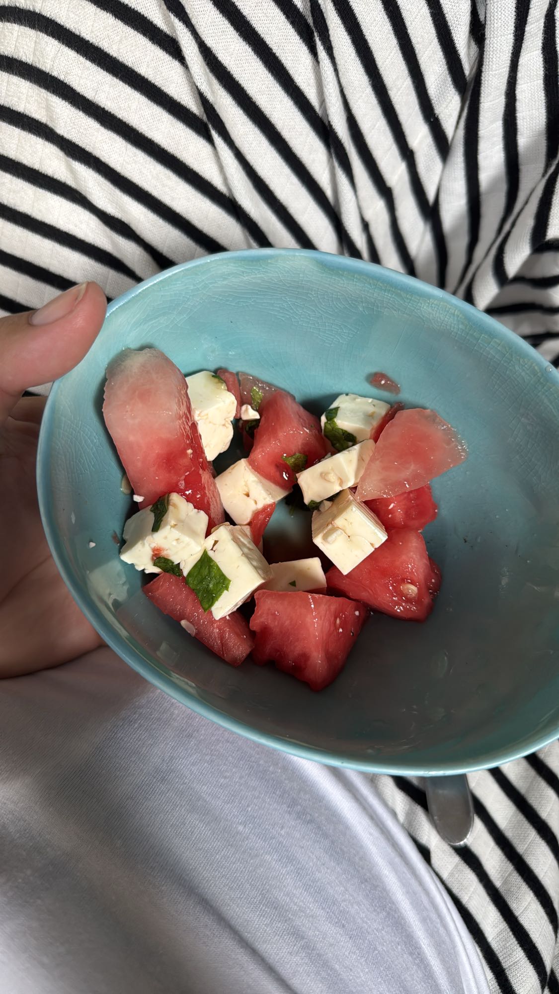 Wassermelone-Feta-Light-Salat