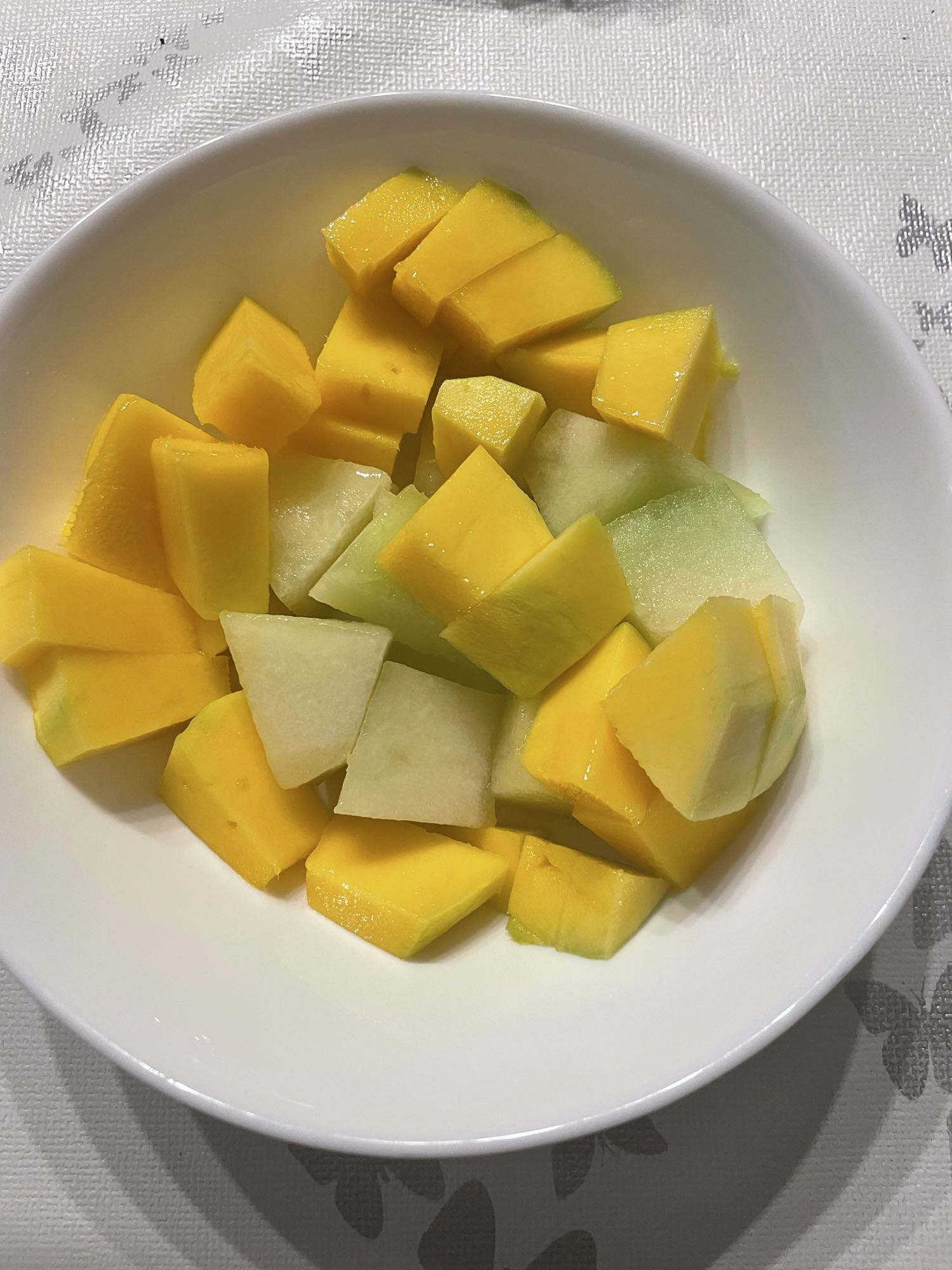 Mango en meloen salade