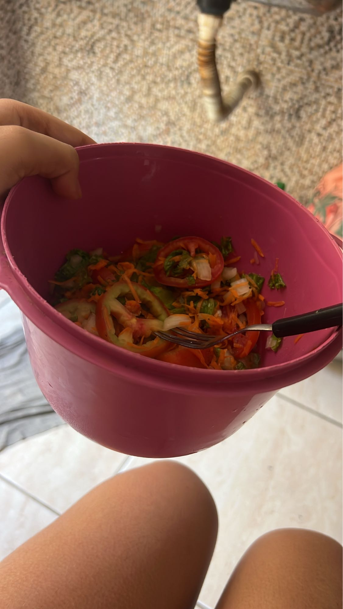 Salada fresca simples