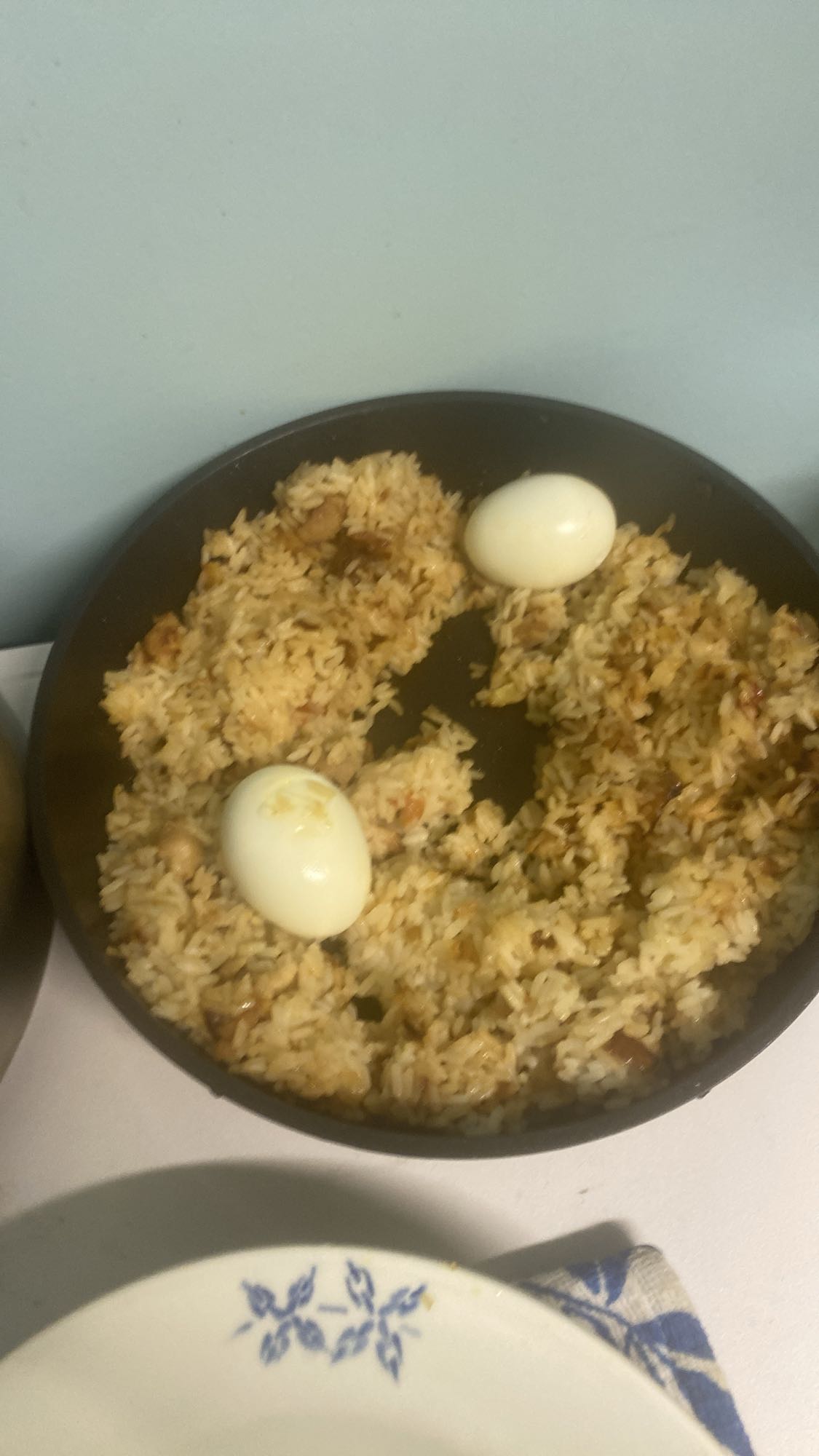 Egg rice with chicken
