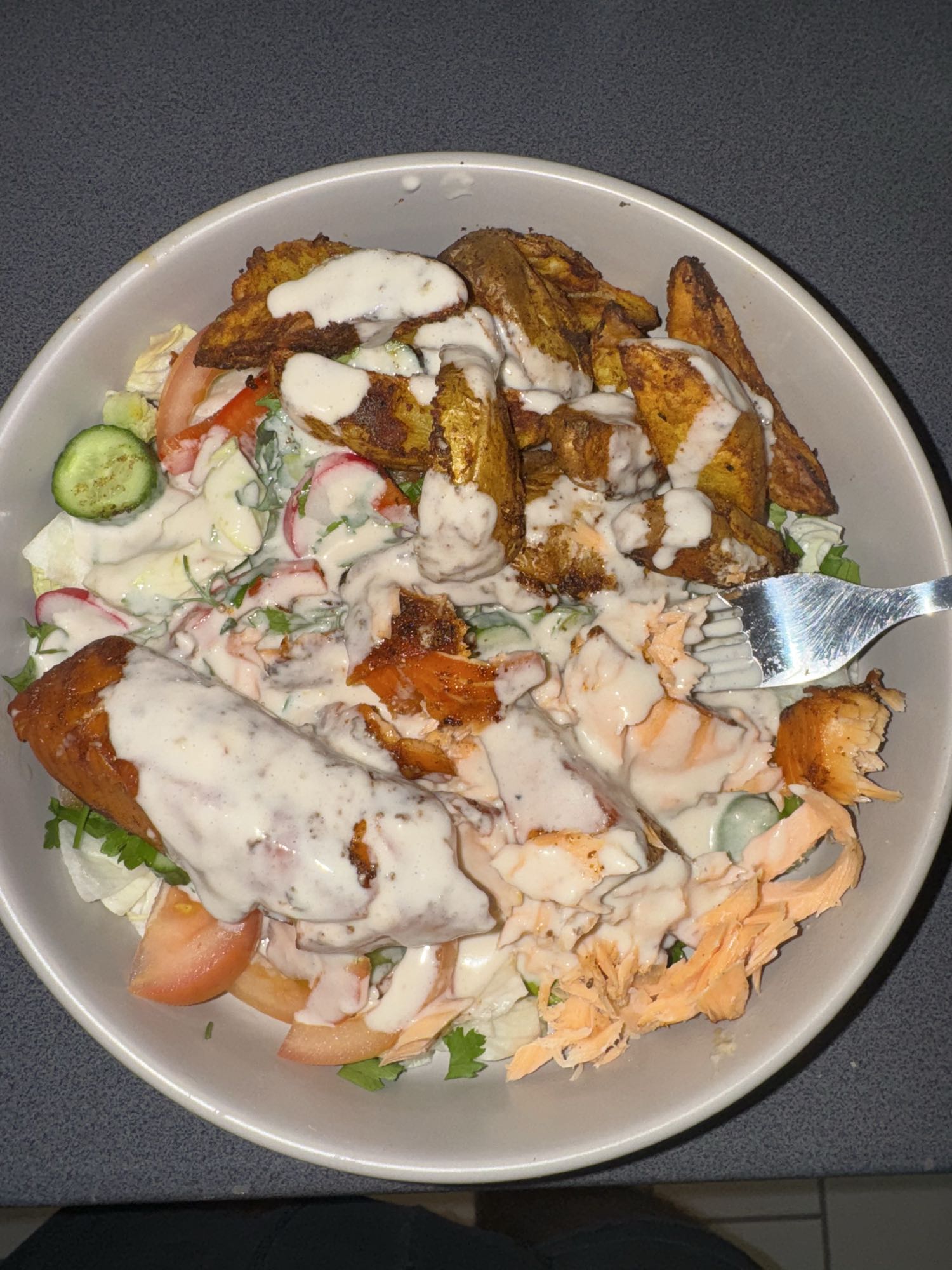 Lachs-Kartoffel-Salat