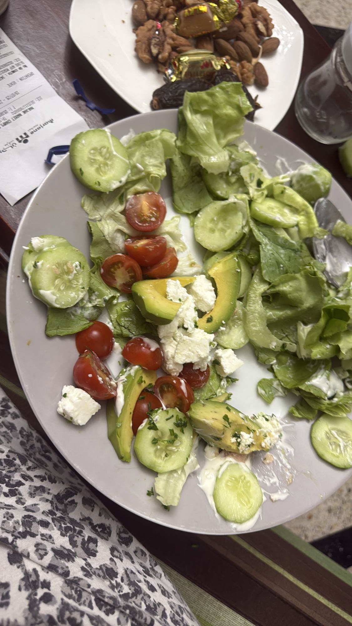Salade fraîche avocat feta
