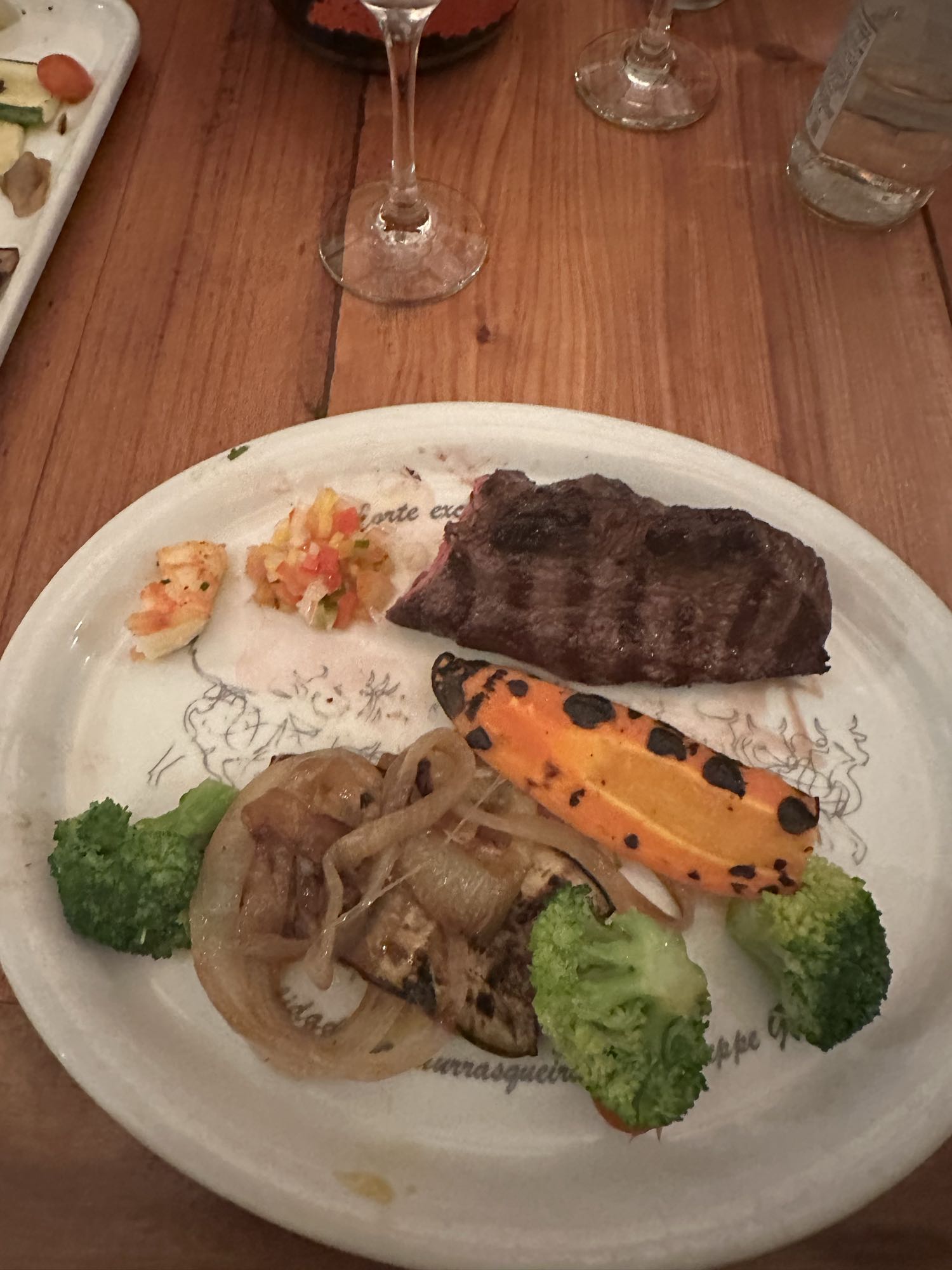 Parrillada con vegetales