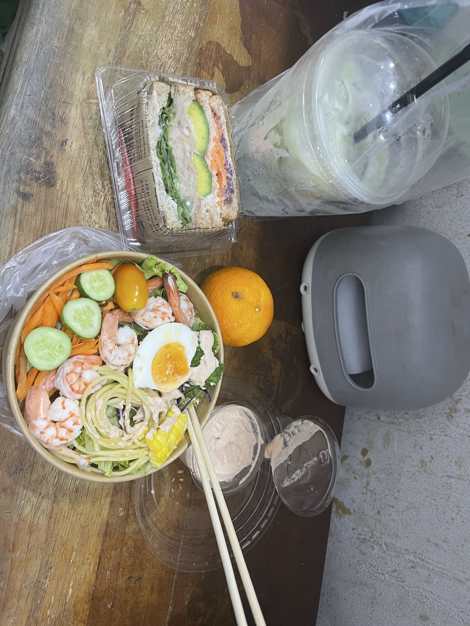 Shrimp Salad & Veggie Sandwich