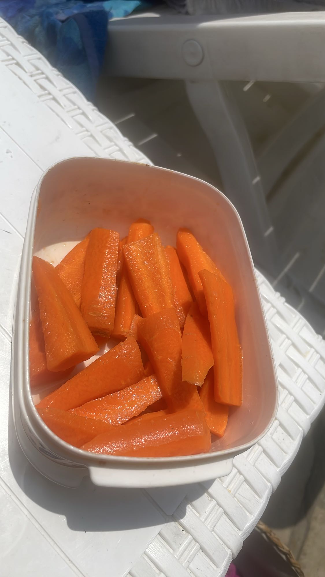 Carrot sticks snack