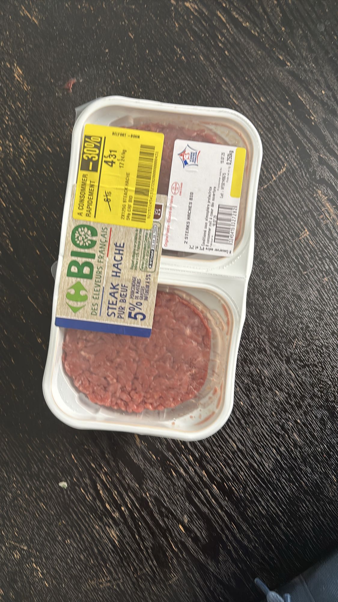 Steak haché bio