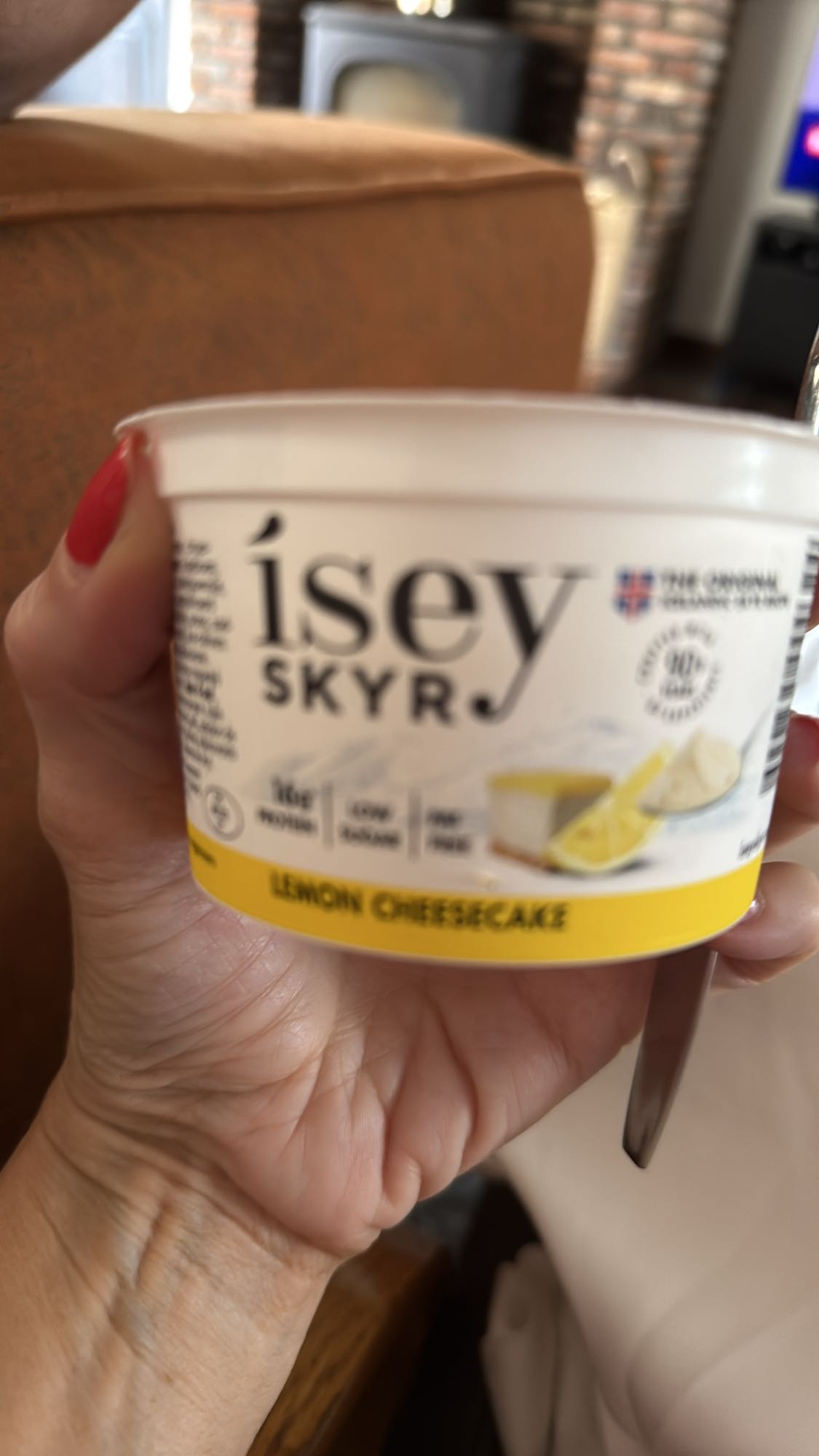 Skyr citroen cheesecake