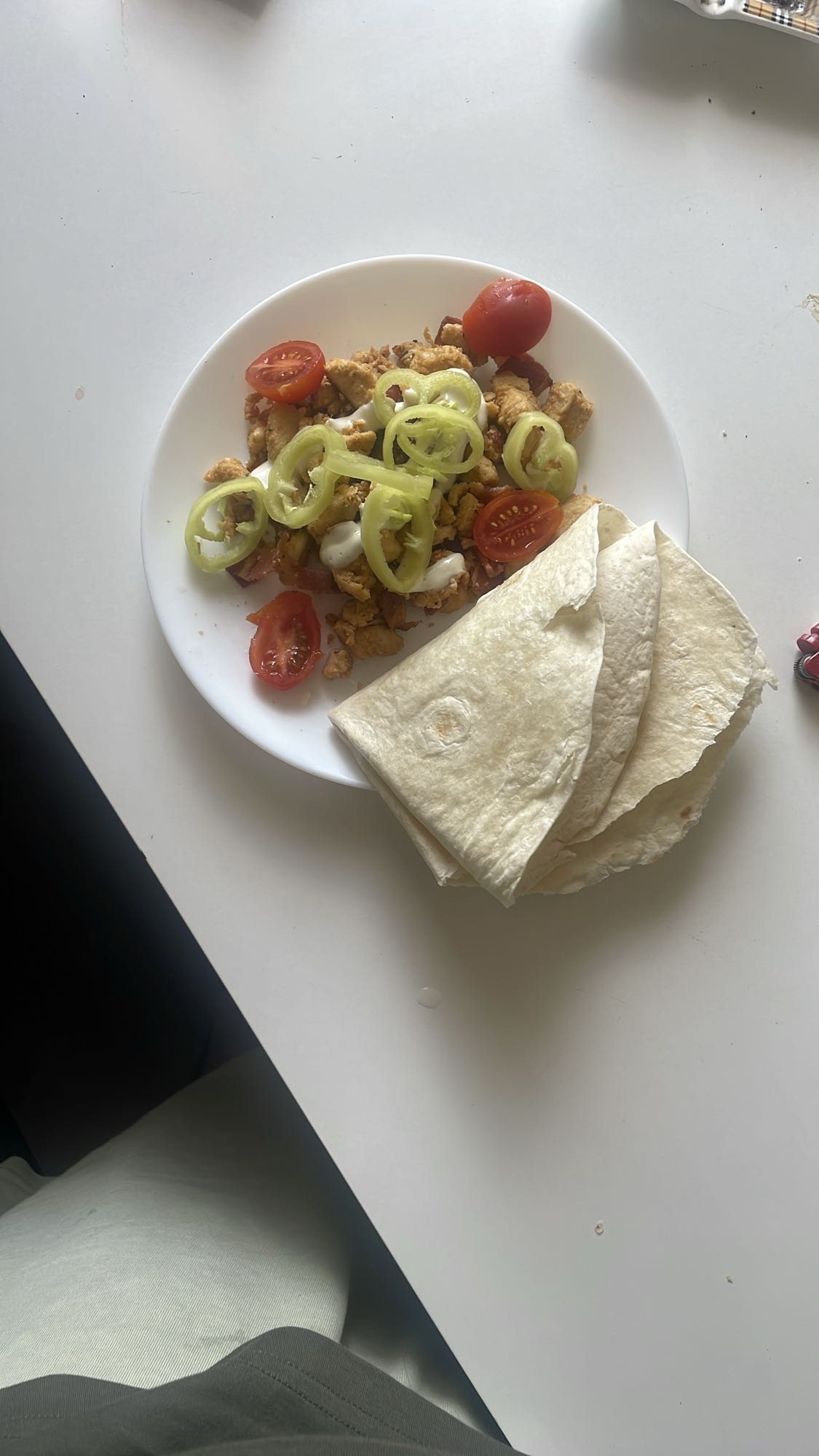 Kycklingwrap med grönsaker