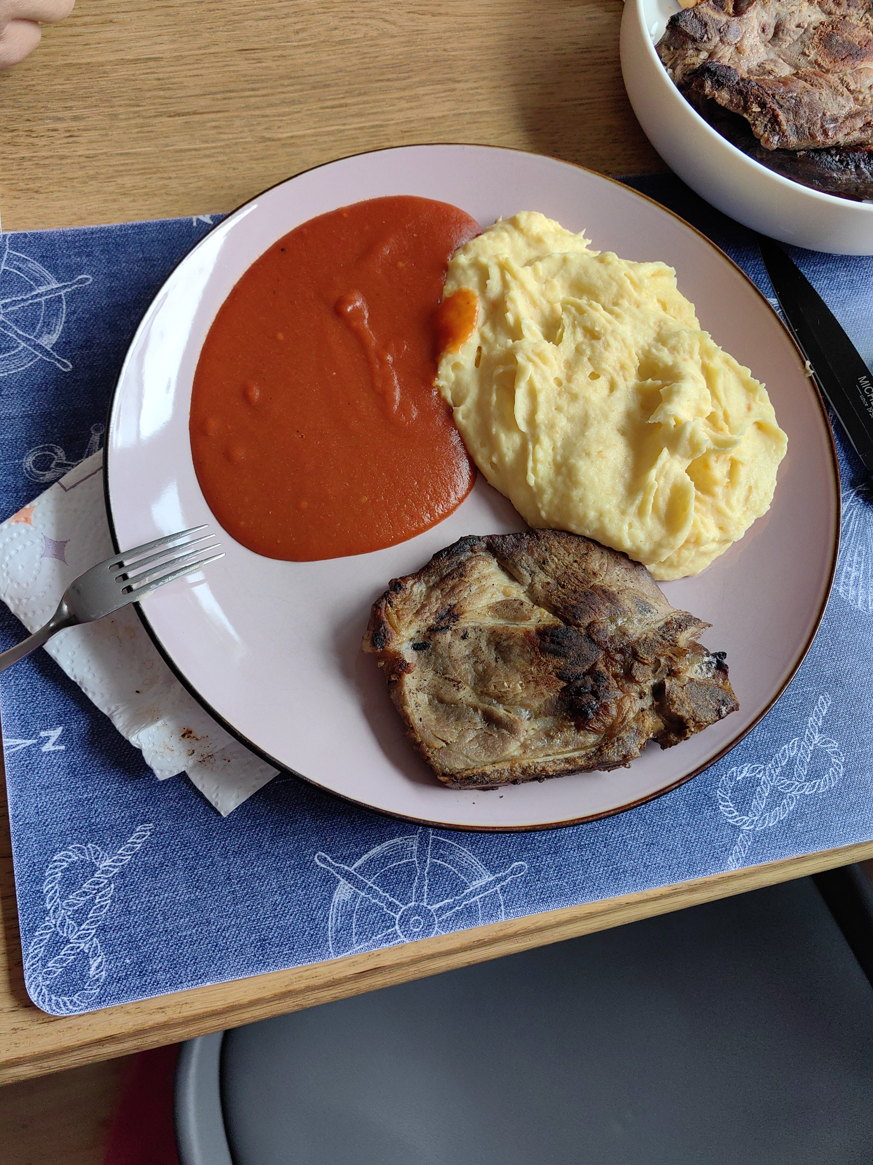 Varkenskarbonade met puree