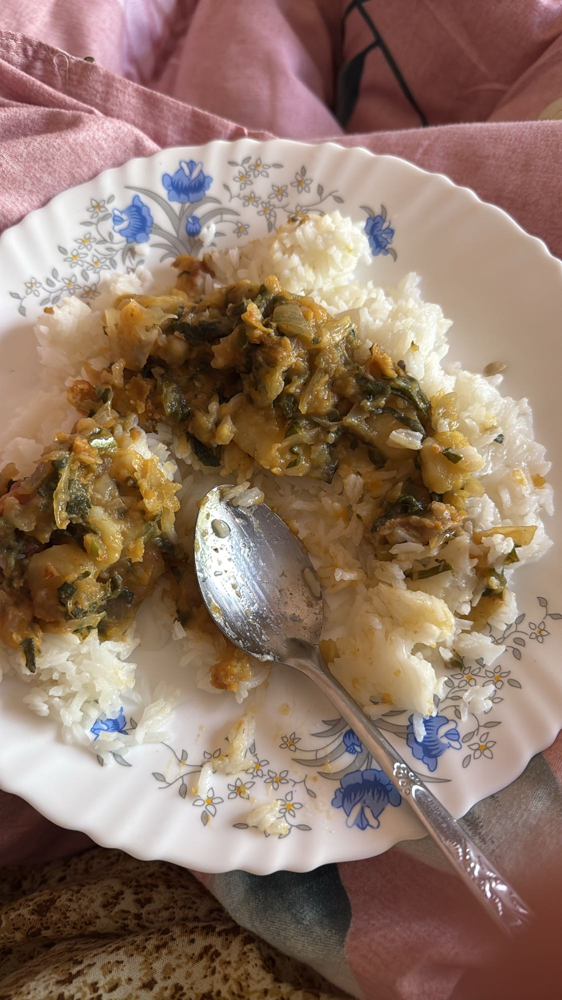 Rice with vegetable curry