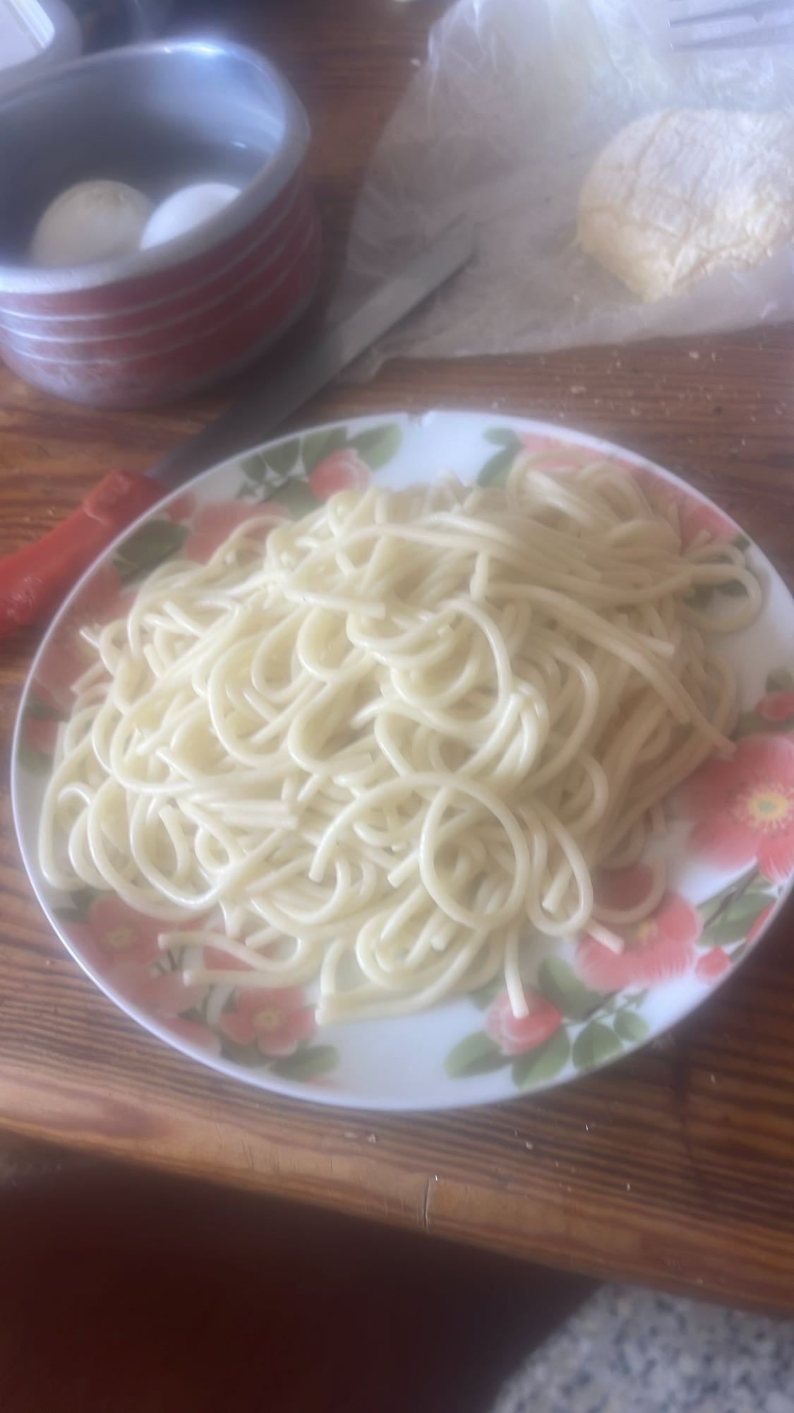 Spaghetti, œufs, fromage