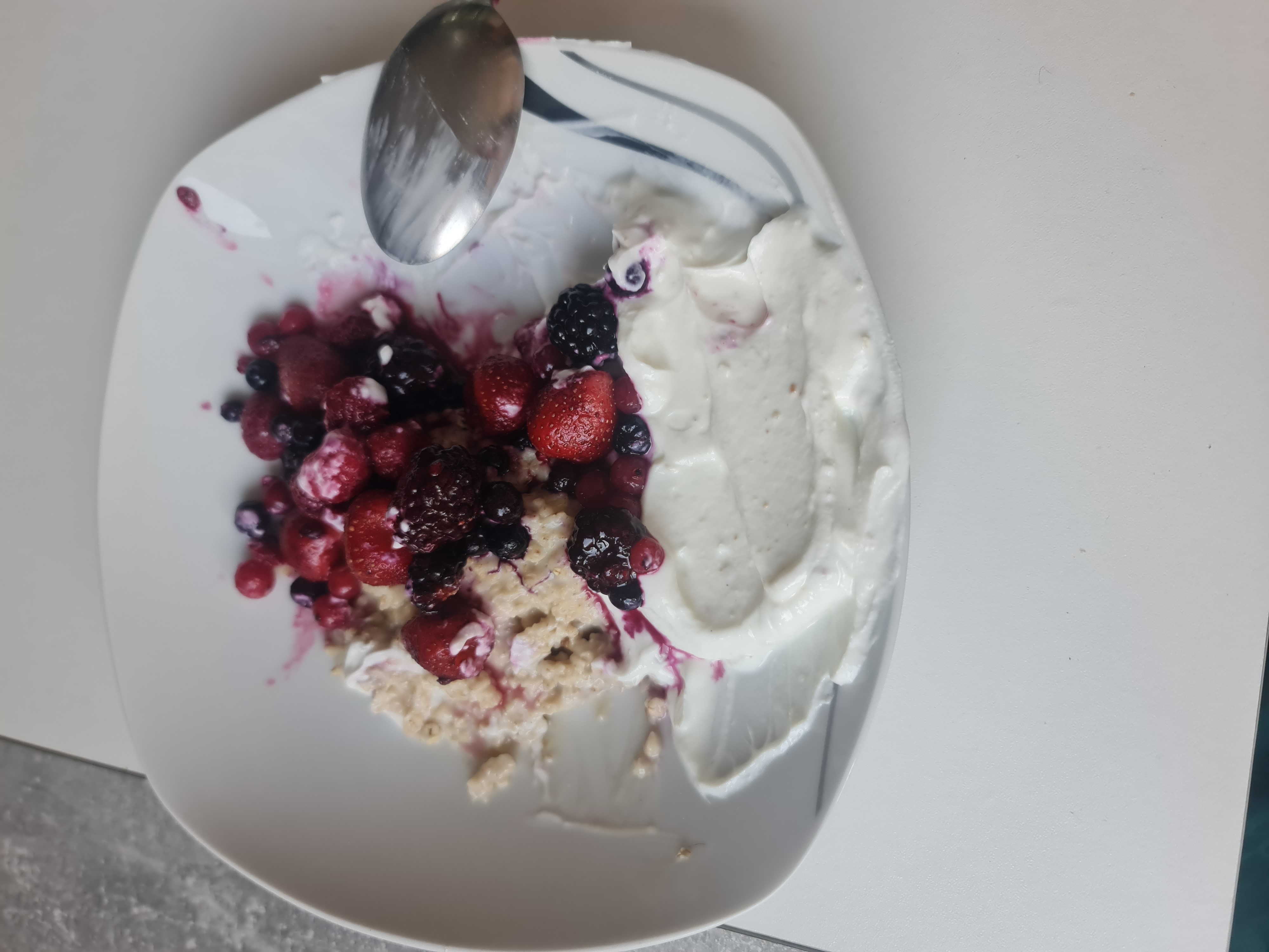 Havermout met bessen