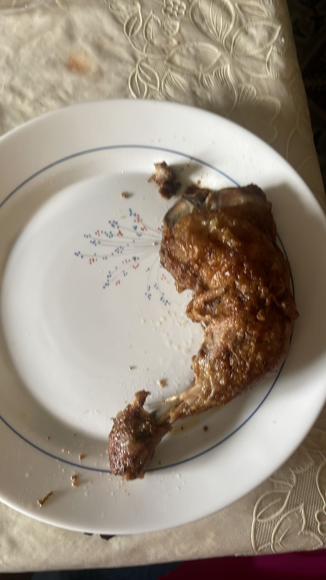 Roast chicken leg