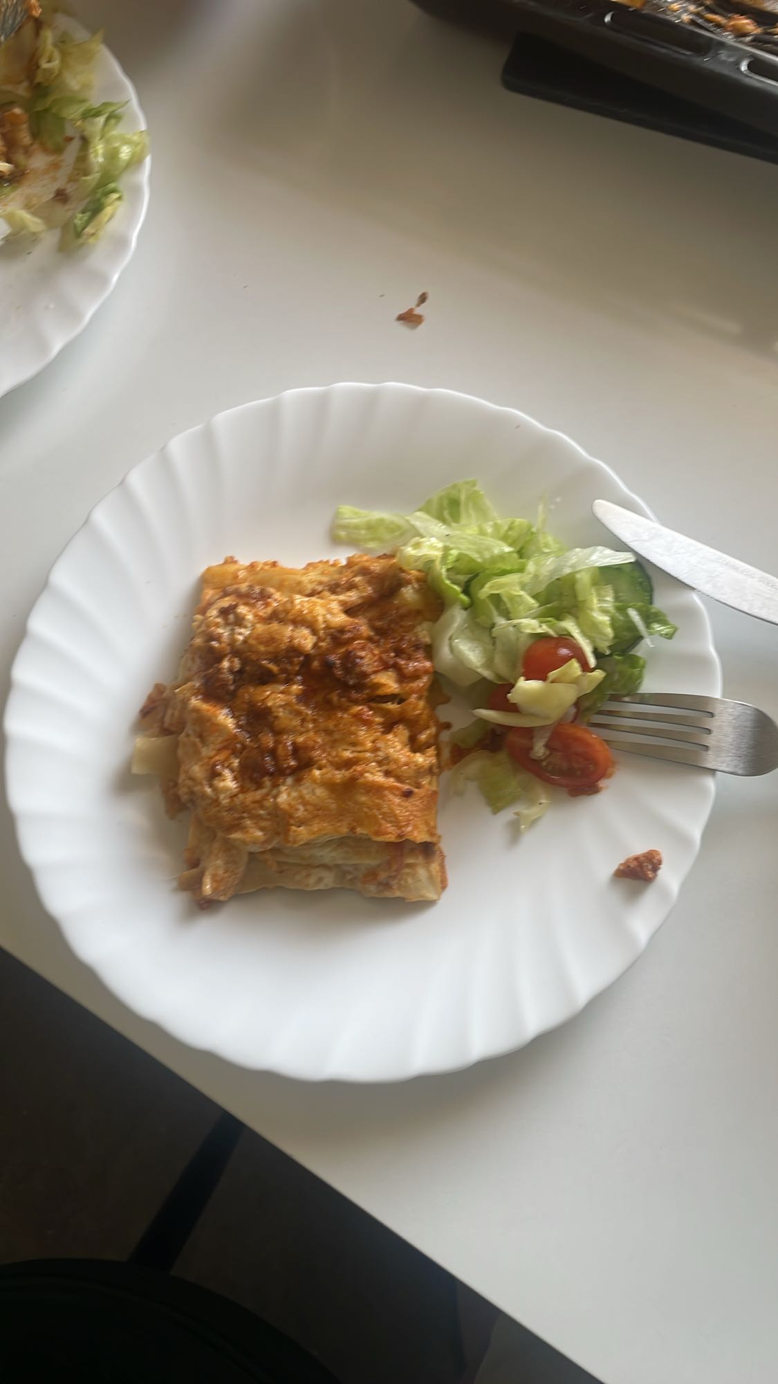Lasagne med sallad
