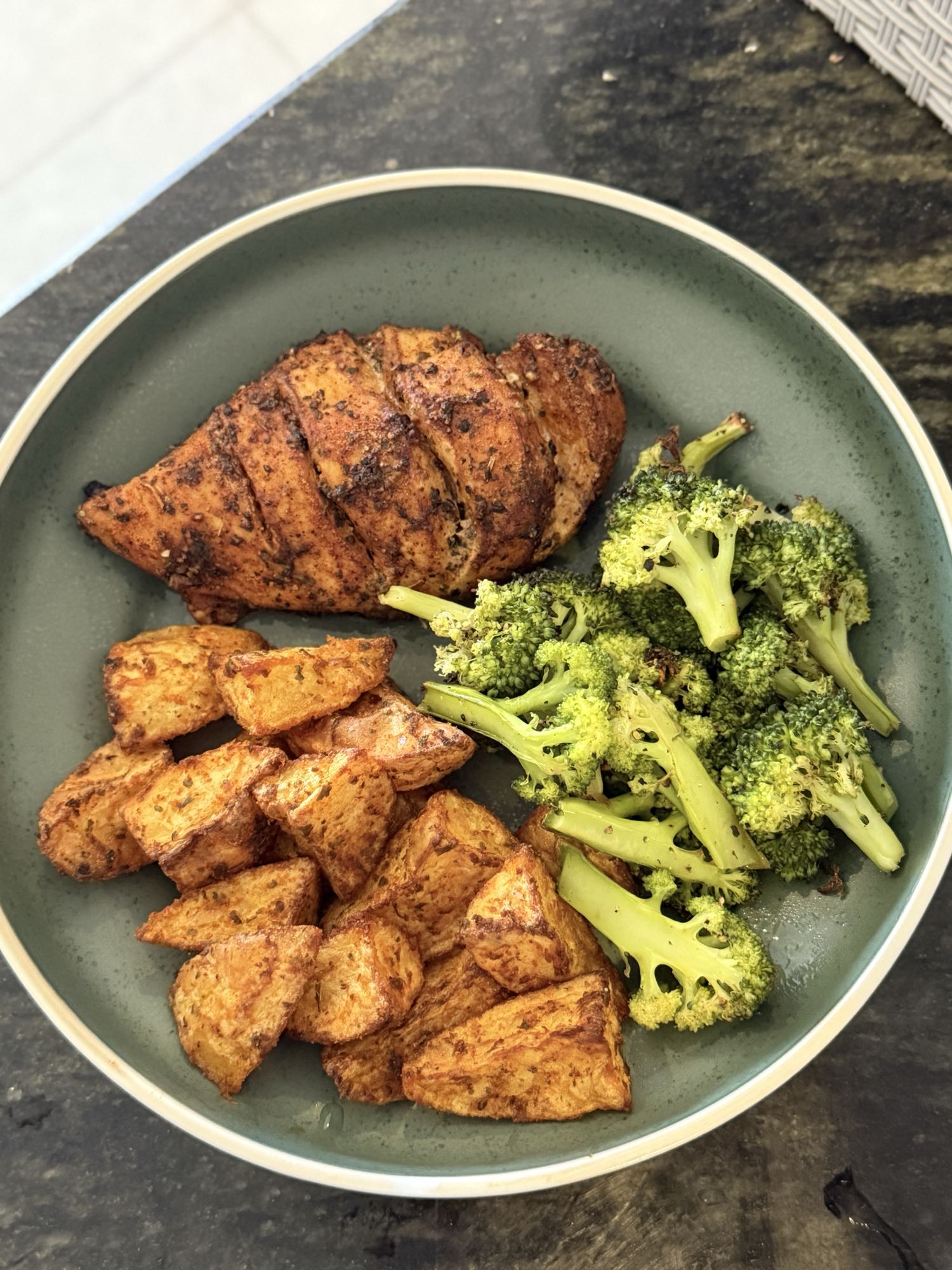 Chicken, Potatoes & Broccoli